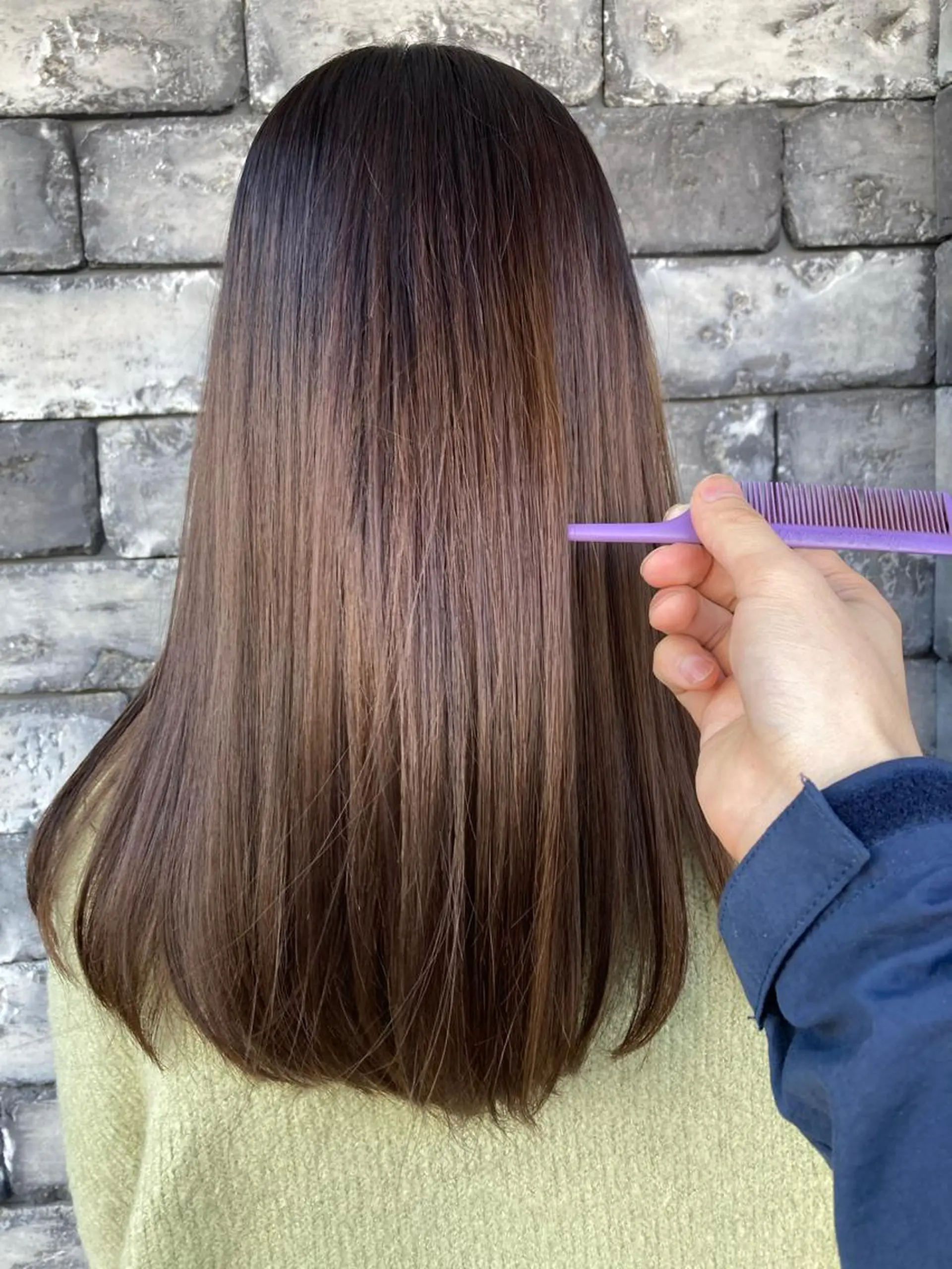セミロング カラー カット 縮毛矯正 トリートメント ✂️似合わせの魔術師 石田一樹✂️のヘアスタイル