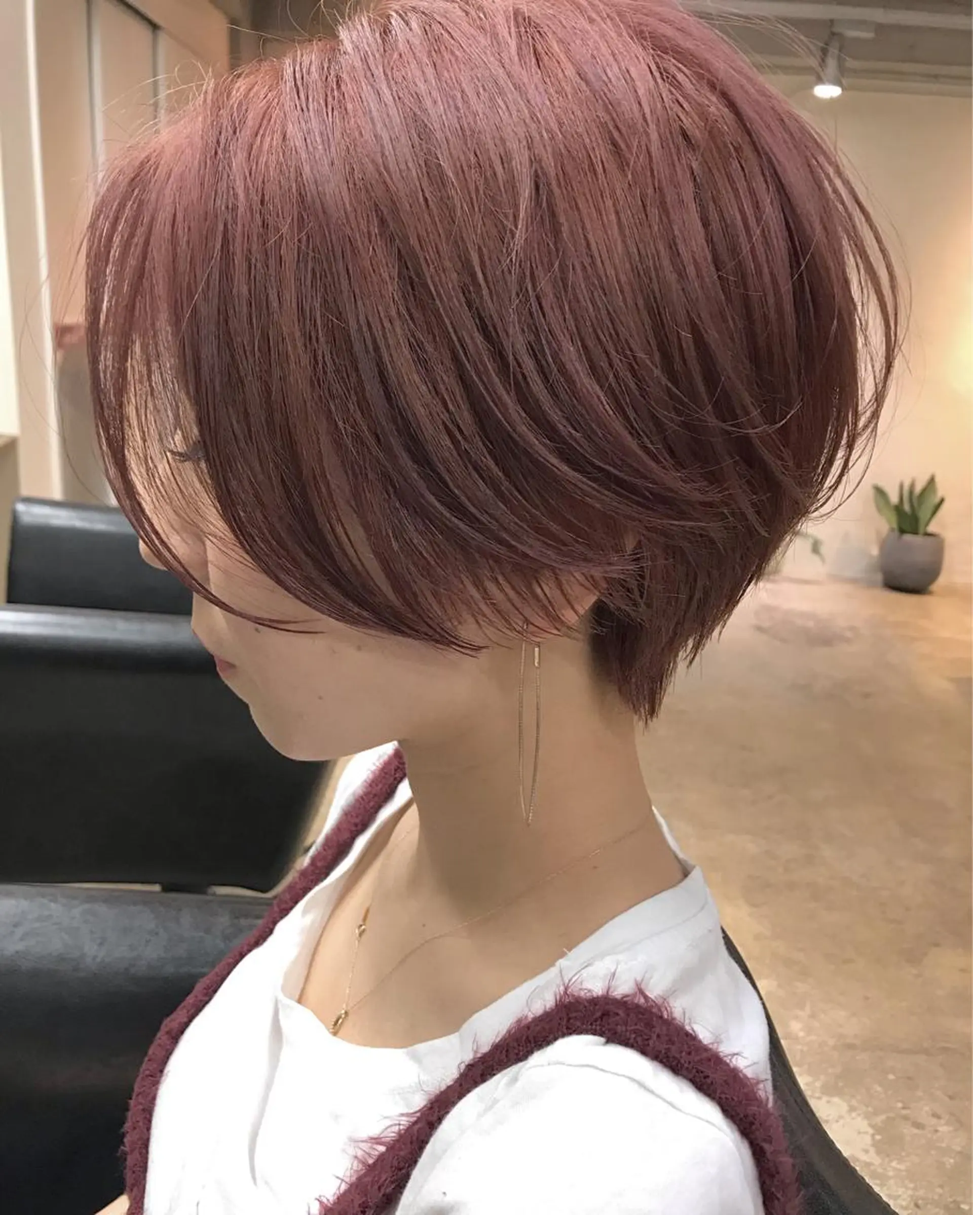 ショート カラー ブリーチ ケアブリーチ ピンクカラー カット ヘアカラー トリートメント 🧼柴田 健太郎🧼のヘアスタイル