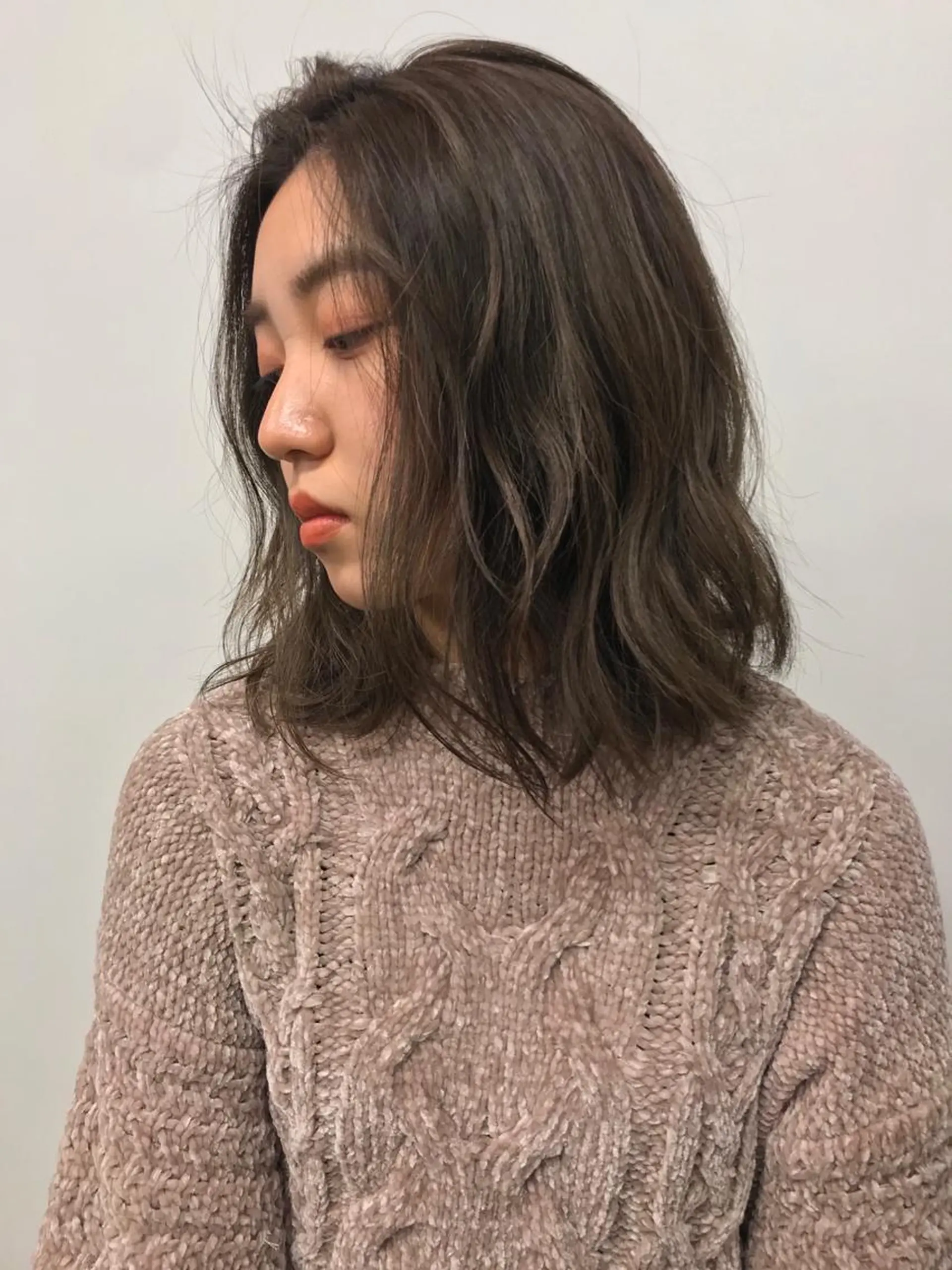 ミディアム カラー カット ヘアカラー les baladins du miroir所属・🍃YURI 🍃のヘアスタイル