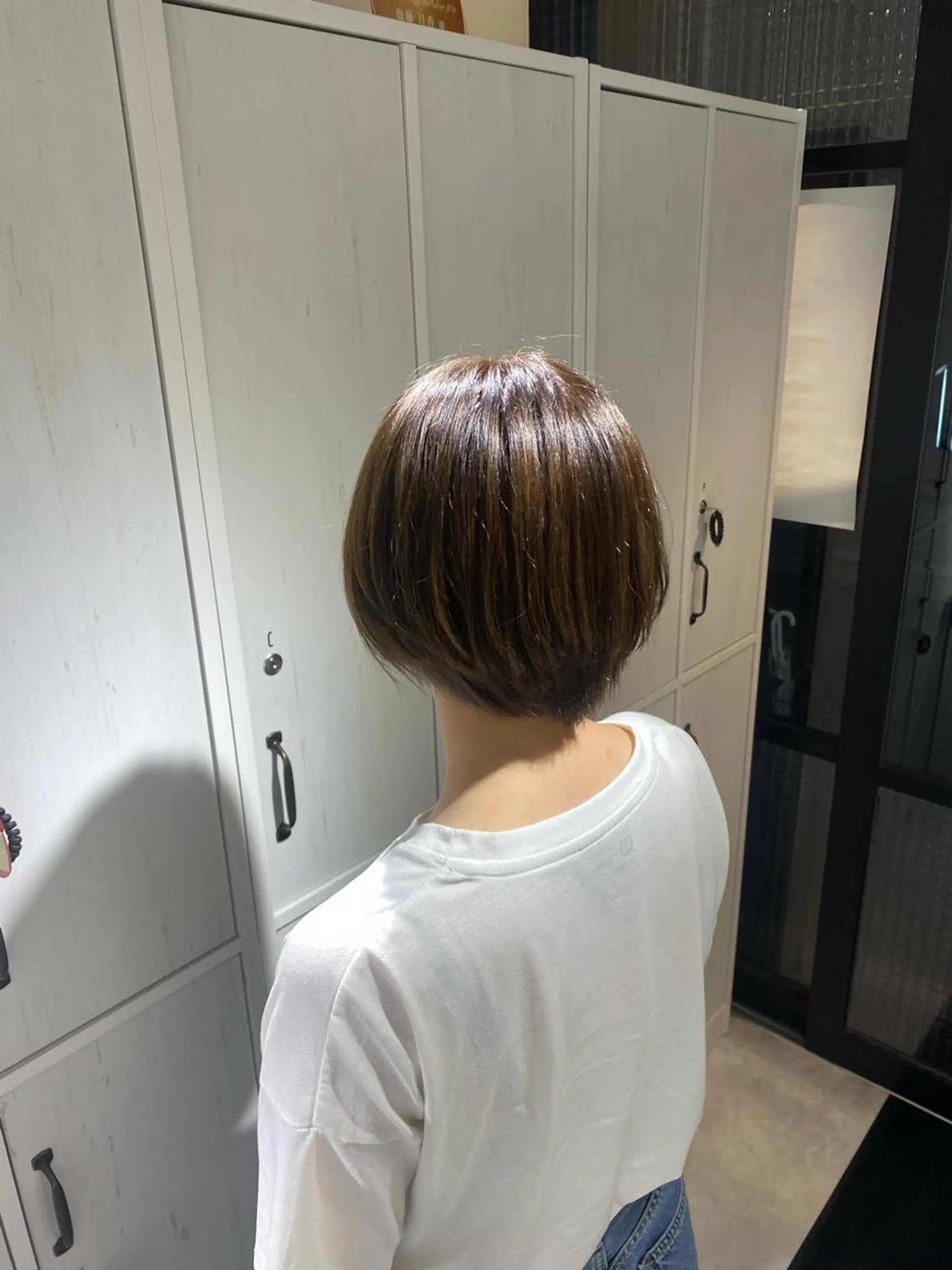 カラー グレージュ ヘアカラー 縮毛矯正とレイヤー /杉村凜汰郎のヘアスタイル