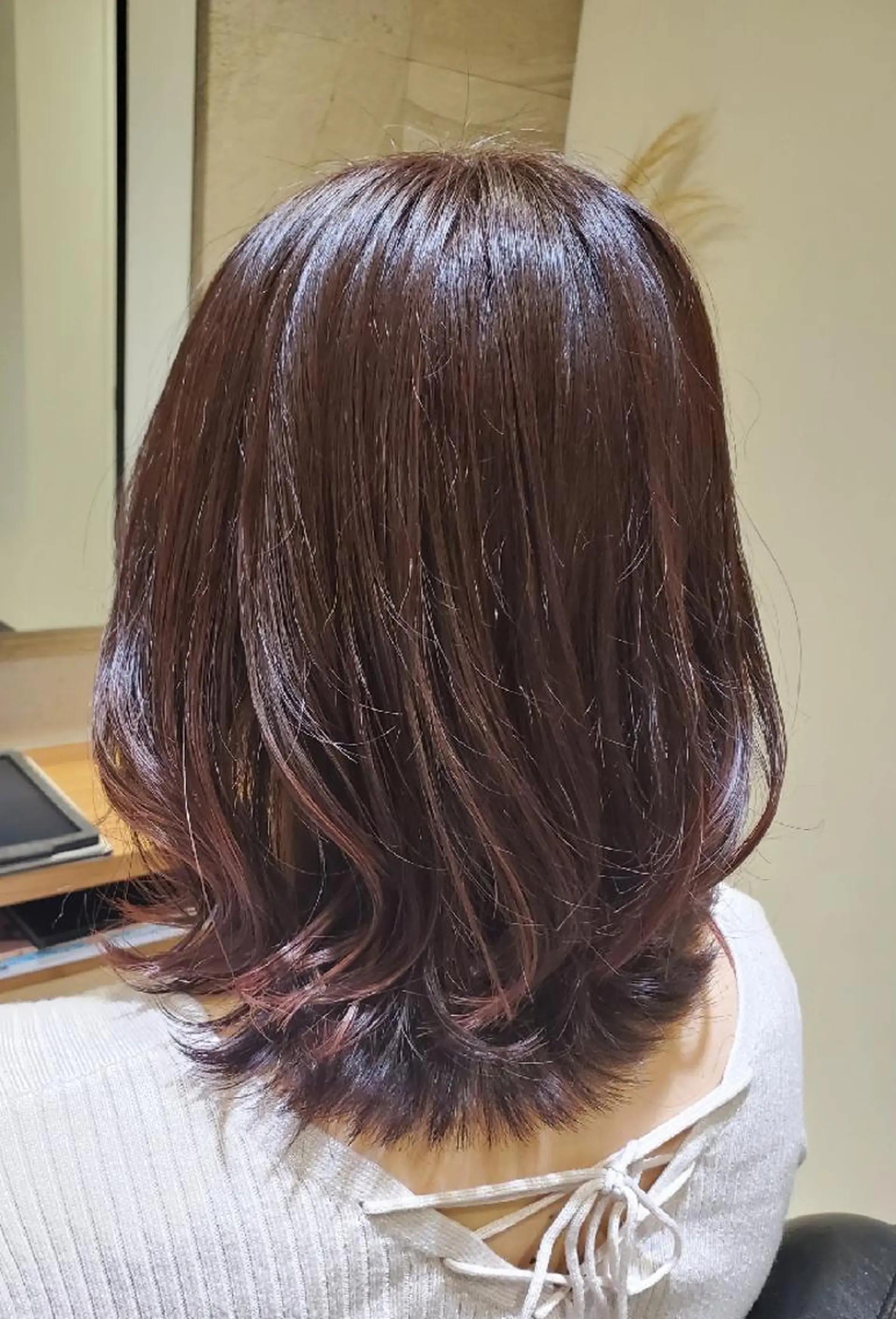 ミディアム カラー ラベンダーカラー ピンクカラー ピンクラベンダー 💎カラー特化💎 長嶺文江💎のヘアスタイル