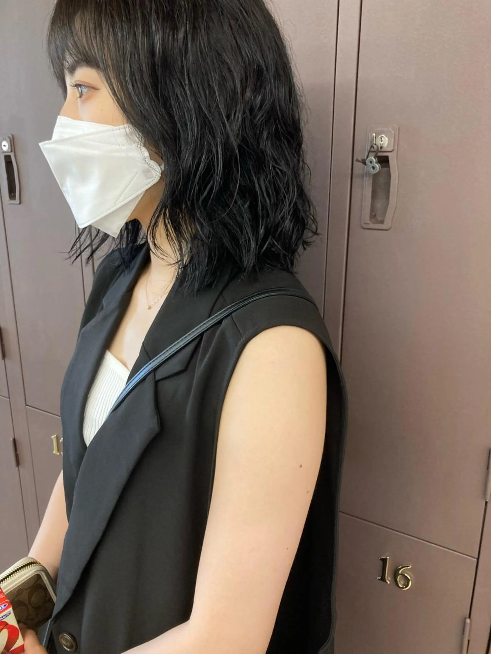 ミディアム カラー パーマ カット ヘアカラー パーマ 小木曽智美 /ボブ/ショートのヘアスタイル