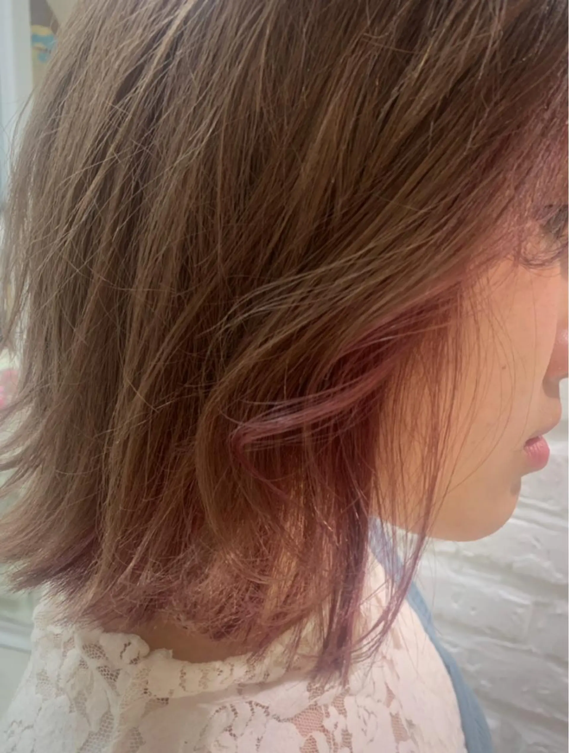 カラー ベージュカラー ブリーチ イルミナカラー インナーカラー ラベンダーカラー ヘアカラー トリートメント 【デザインカラー】 粥川佳日望のヘアスタイル