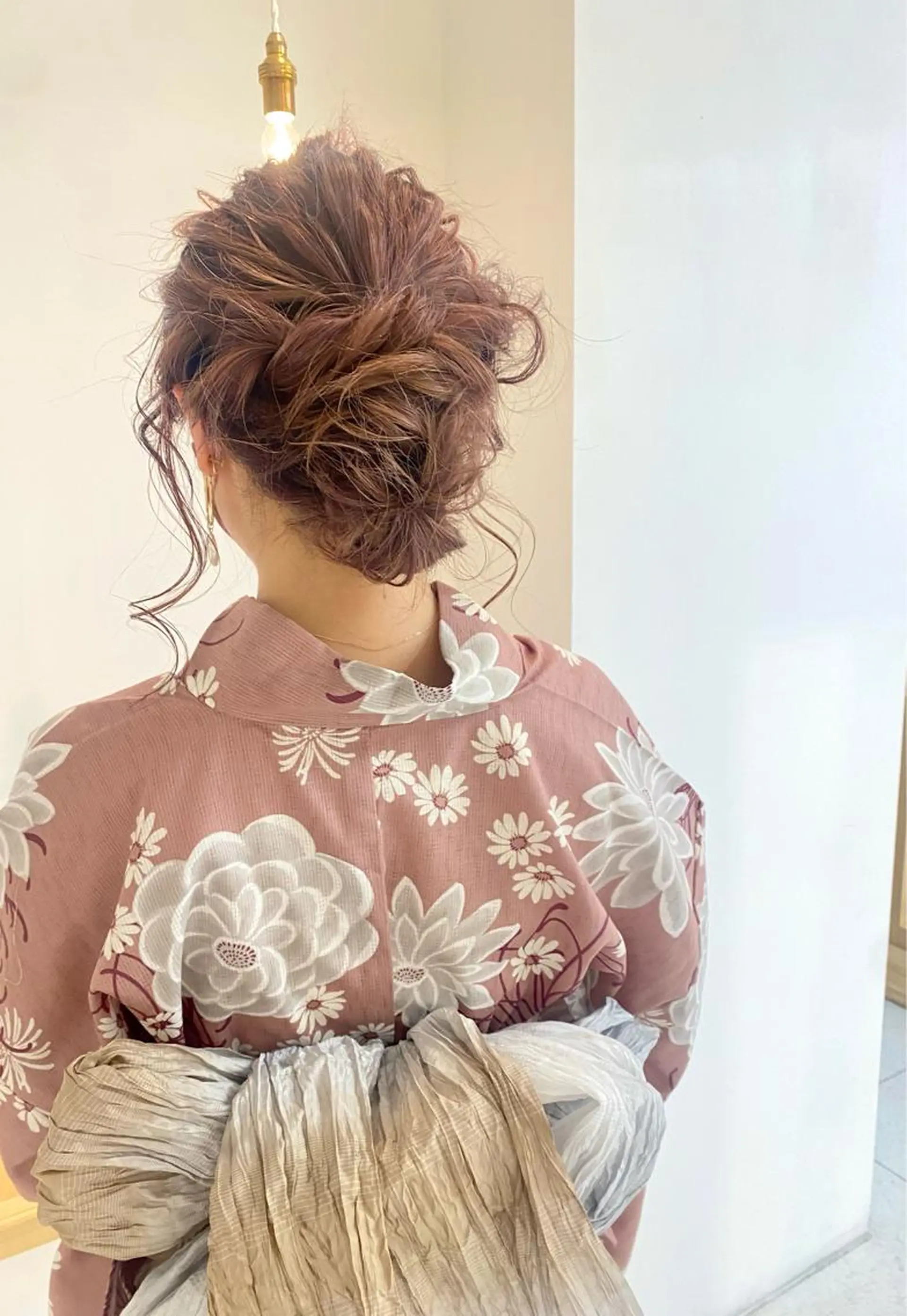 セミロング ヘアセット 安永 涼のヘアスタイル