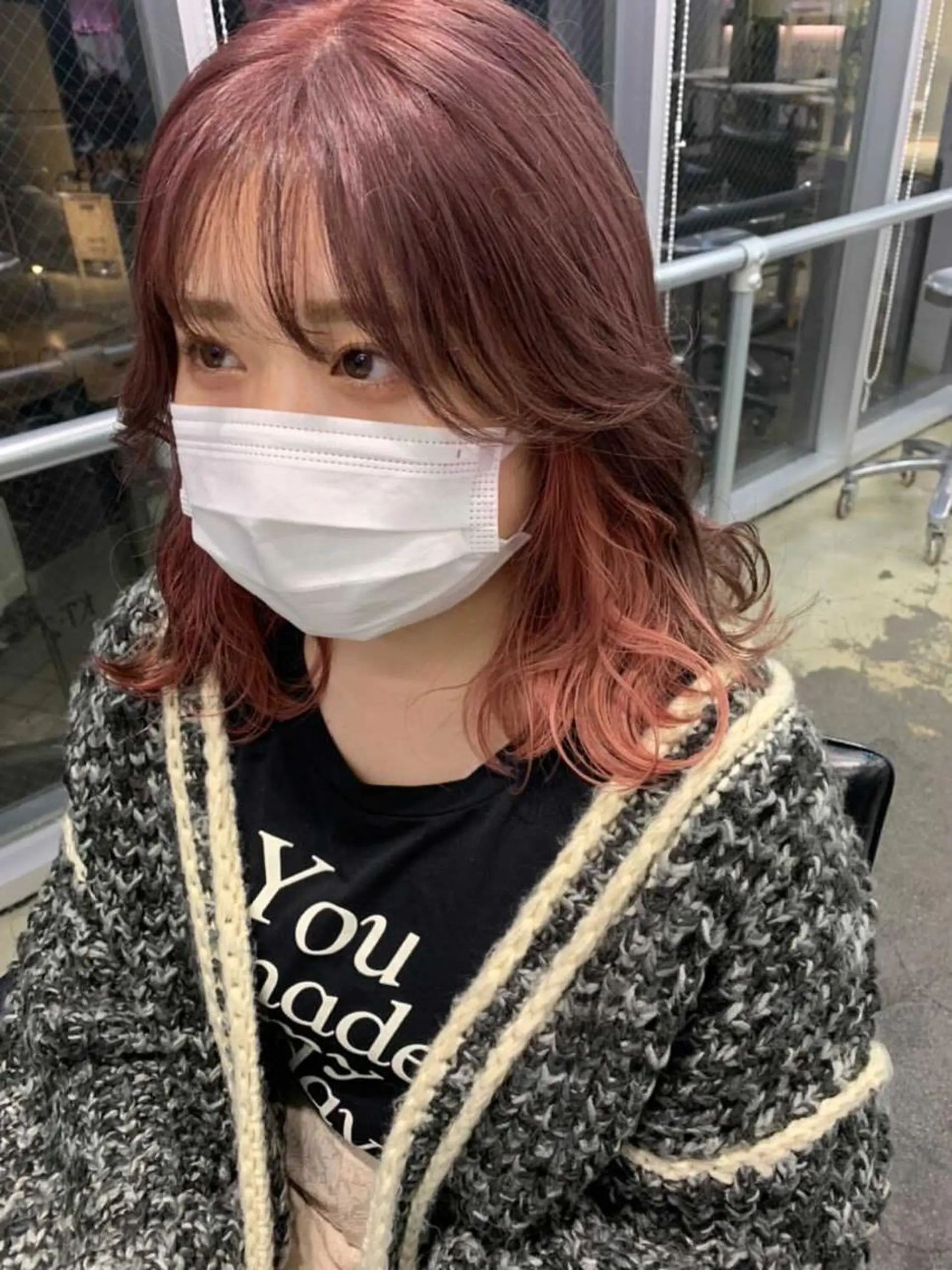 セミロング カラー 💗💗韓国レイヤー yu-ki💗💗のヘアスタイル