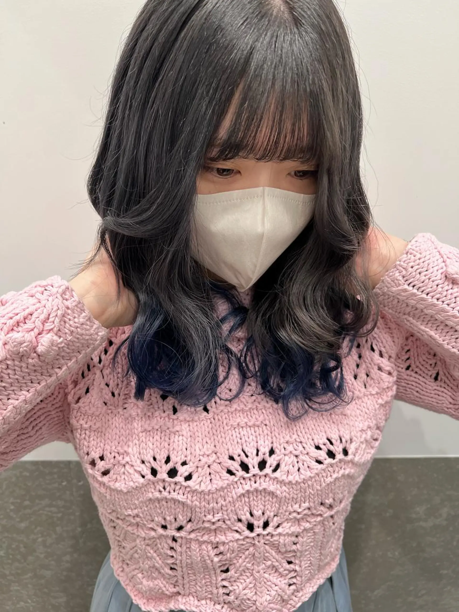 セミロング カラー マツエクmarry池袋所属・マツエクモデル無料 marry 池袋秦のマツエク・マツパデザイン