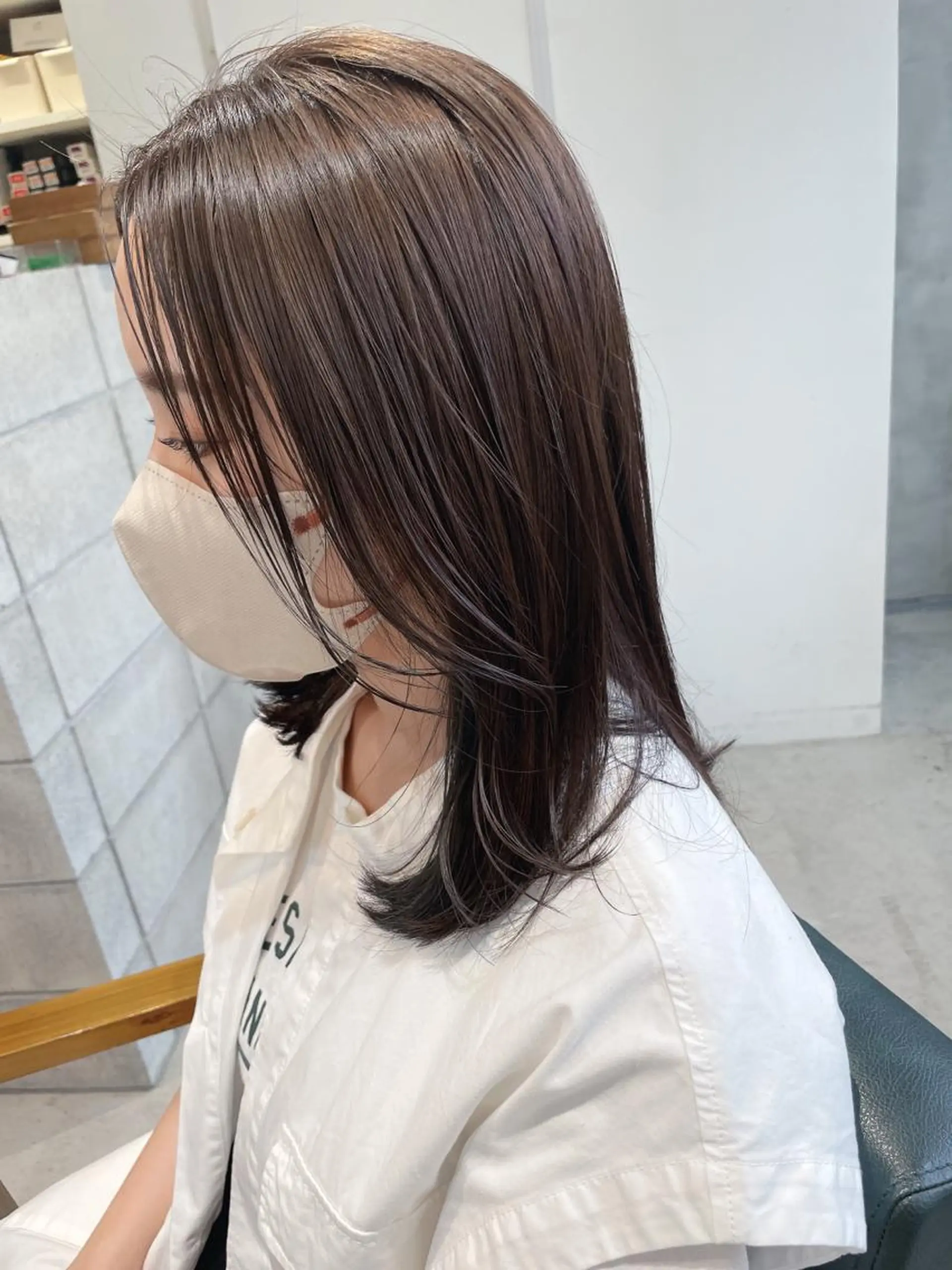 ミディアム カラー カット ヘアカラー ill.所属・ill［イル］大須 ダブルカラー髪質改善のヘアスタイル
