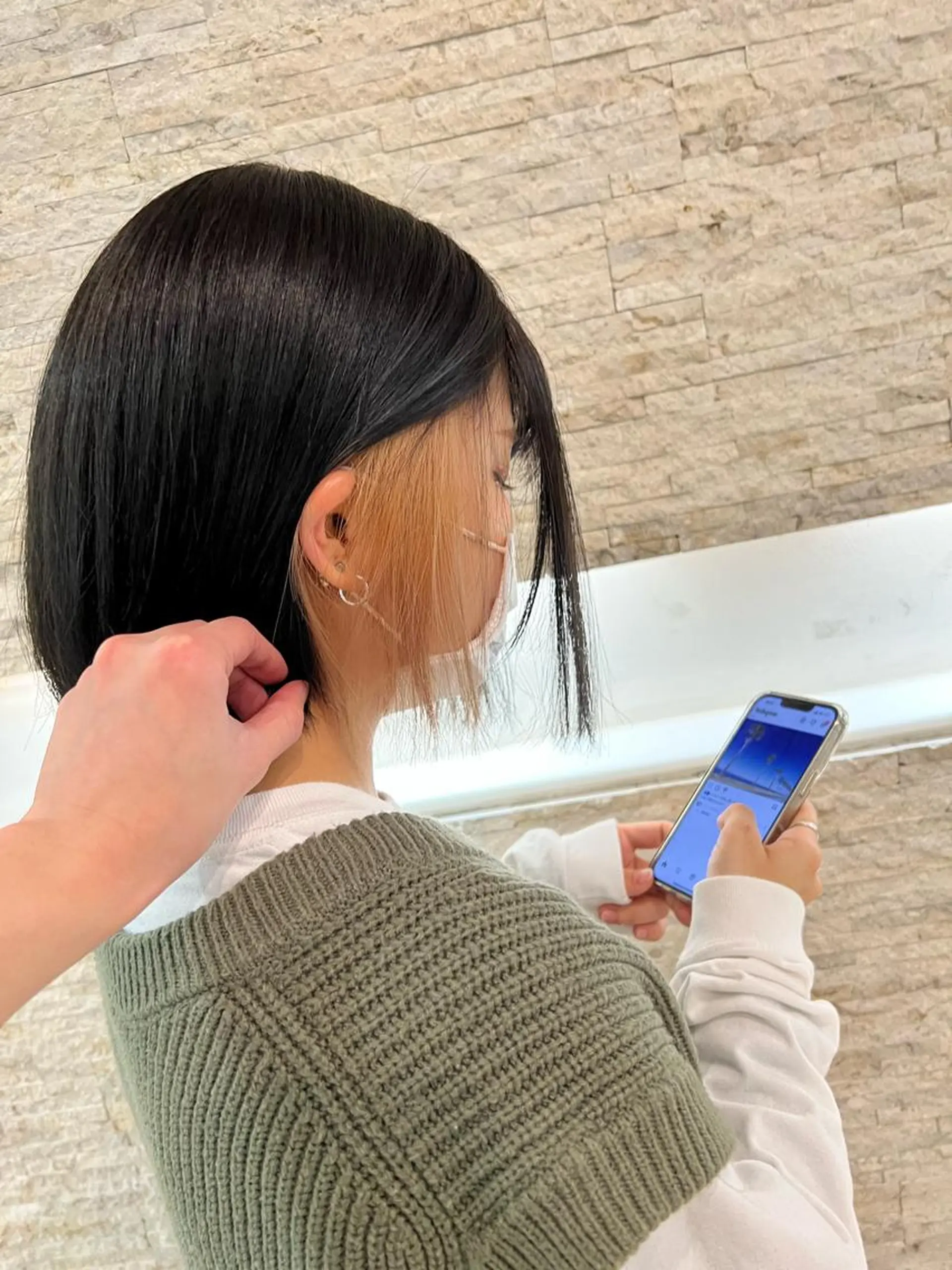 ショート カラー ベージュカラー ブリーチ 🔶似合わせセンター パート/ヤス🔶のヘアスタイル