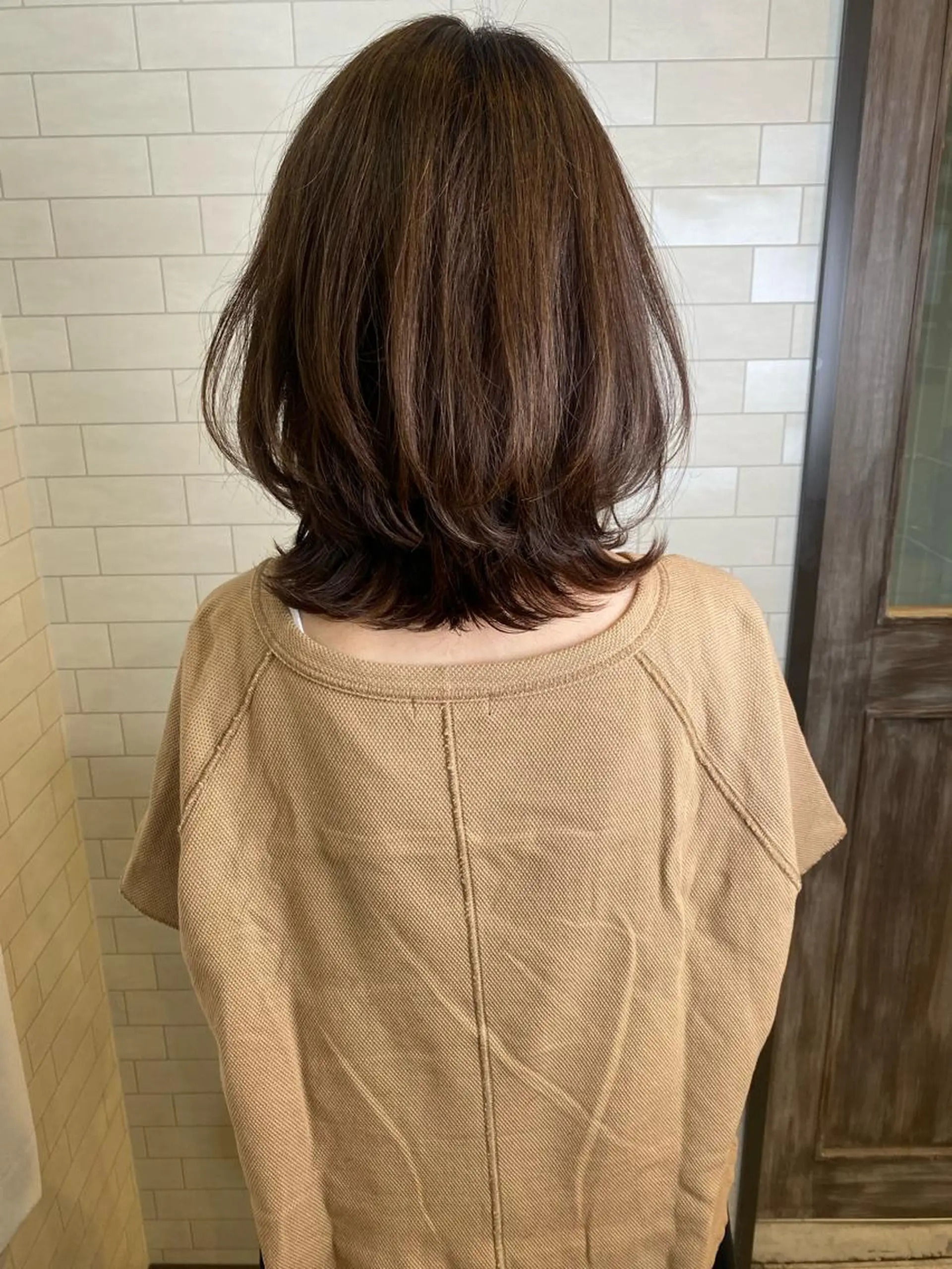 ミディアム ボブレイヤー ボブ レイヤーカット ALPHA  HAIR所属・西院/ TAKAのヘアスタイル