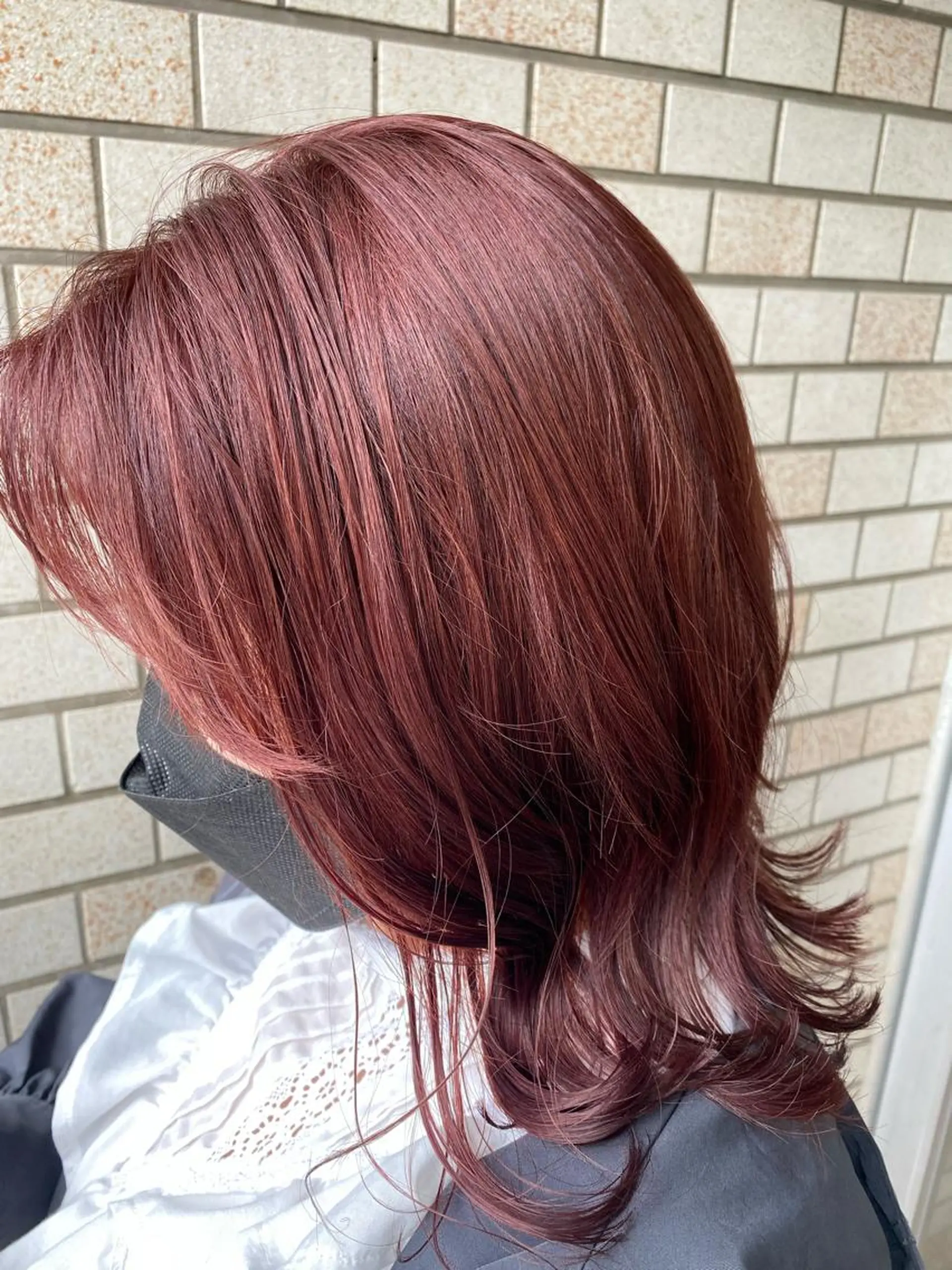 ミディアム カラー ヘアカラー レイヤー暖色カラー 池袋Yamamotoのヘアスタイル