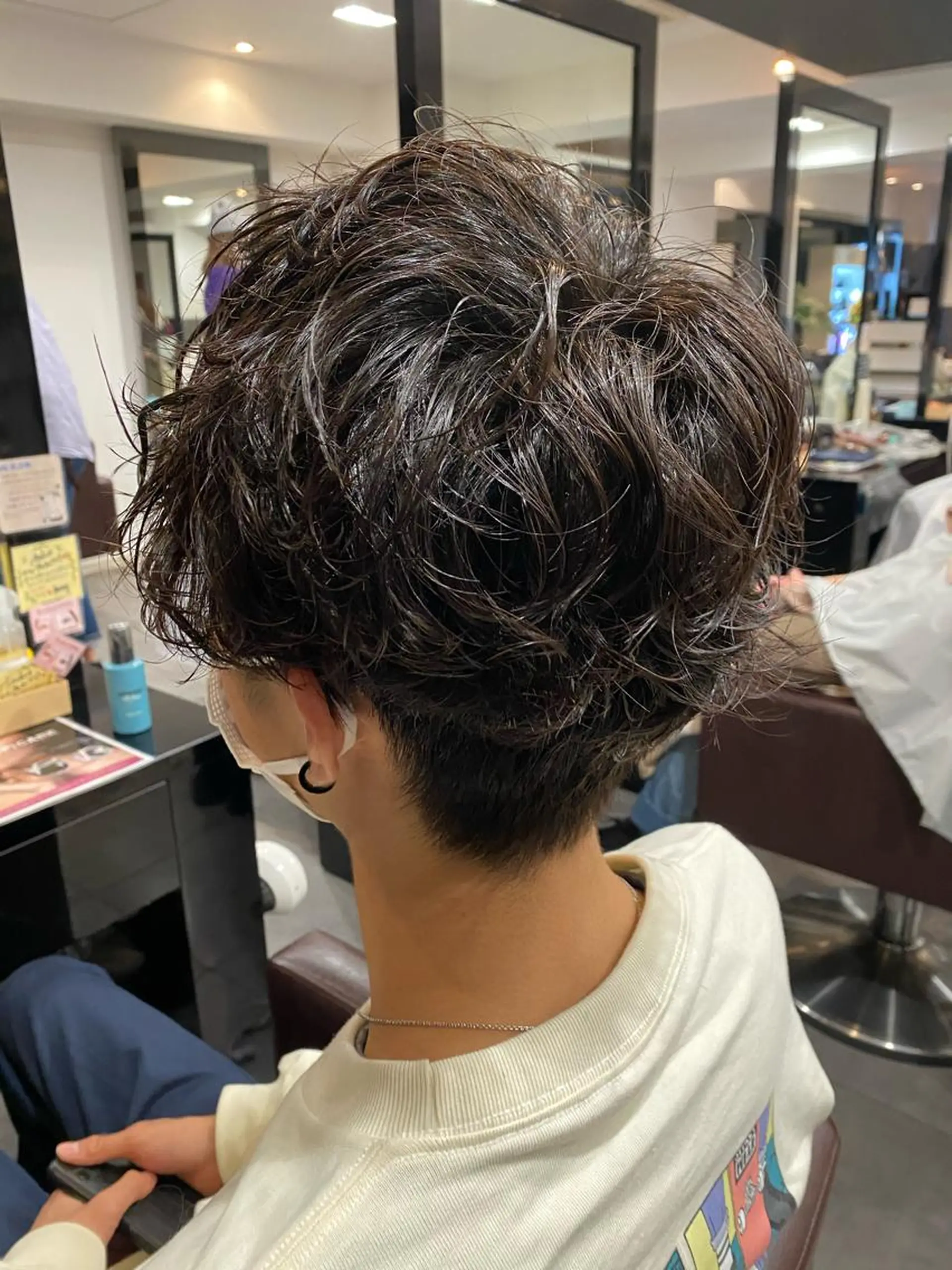 パーマ メンズ カット パーマ ⭕️メンズパーマ⭕️ 山口　裕太郎のヘアスタイル