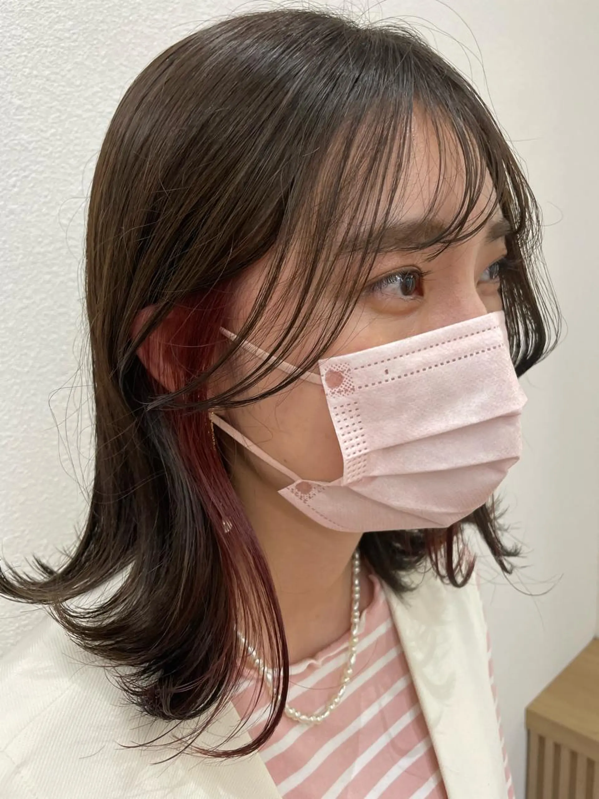 ミディアム レイヤー縮毛矯正 ささきすずね💗のヘアスタイル