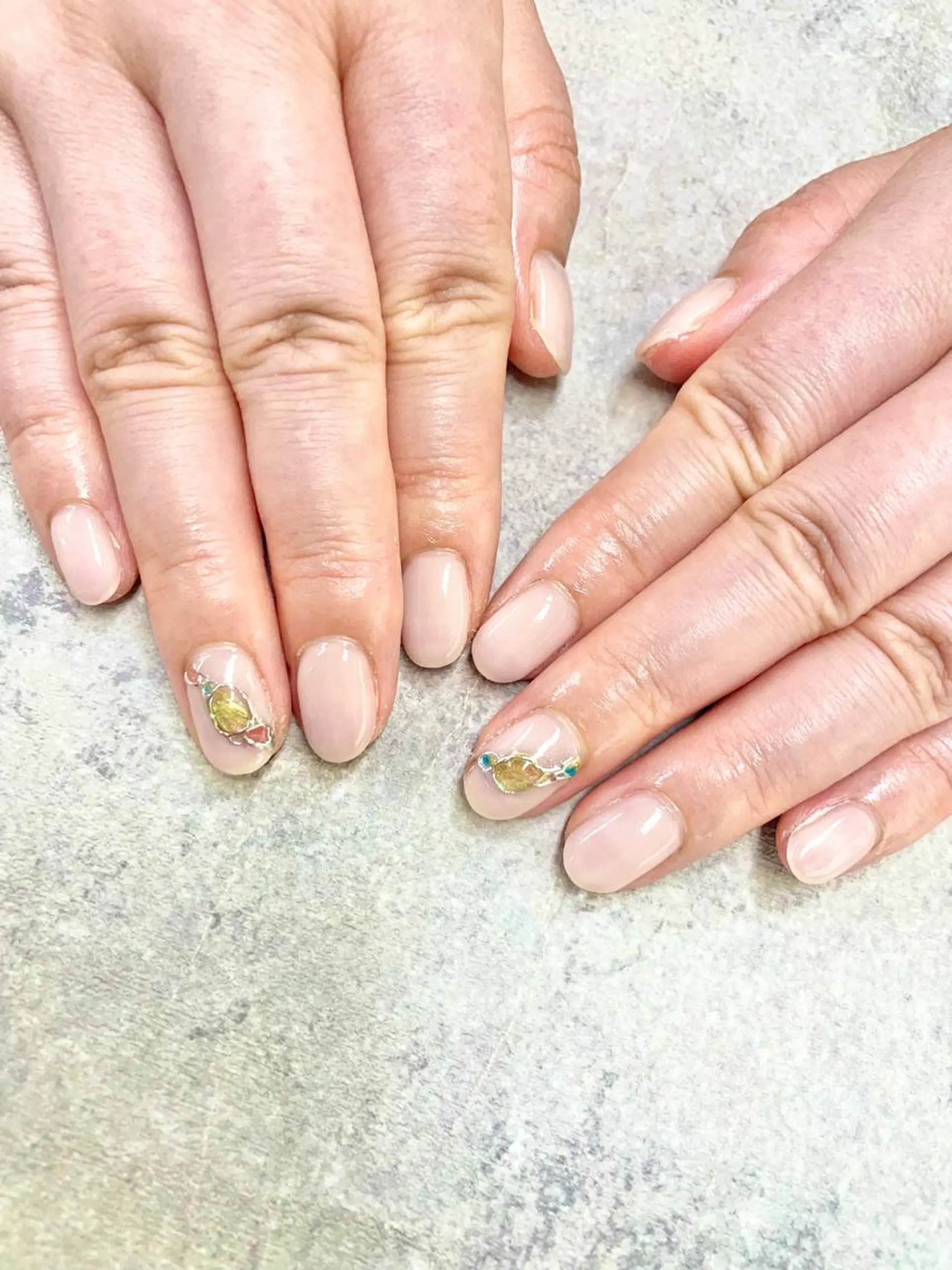 ネイル アートネイル フレンチネイル ジェルネイル ガラスフレンチ グラデーション FASTNAIL PLUS 新宿店のネイルデザイン