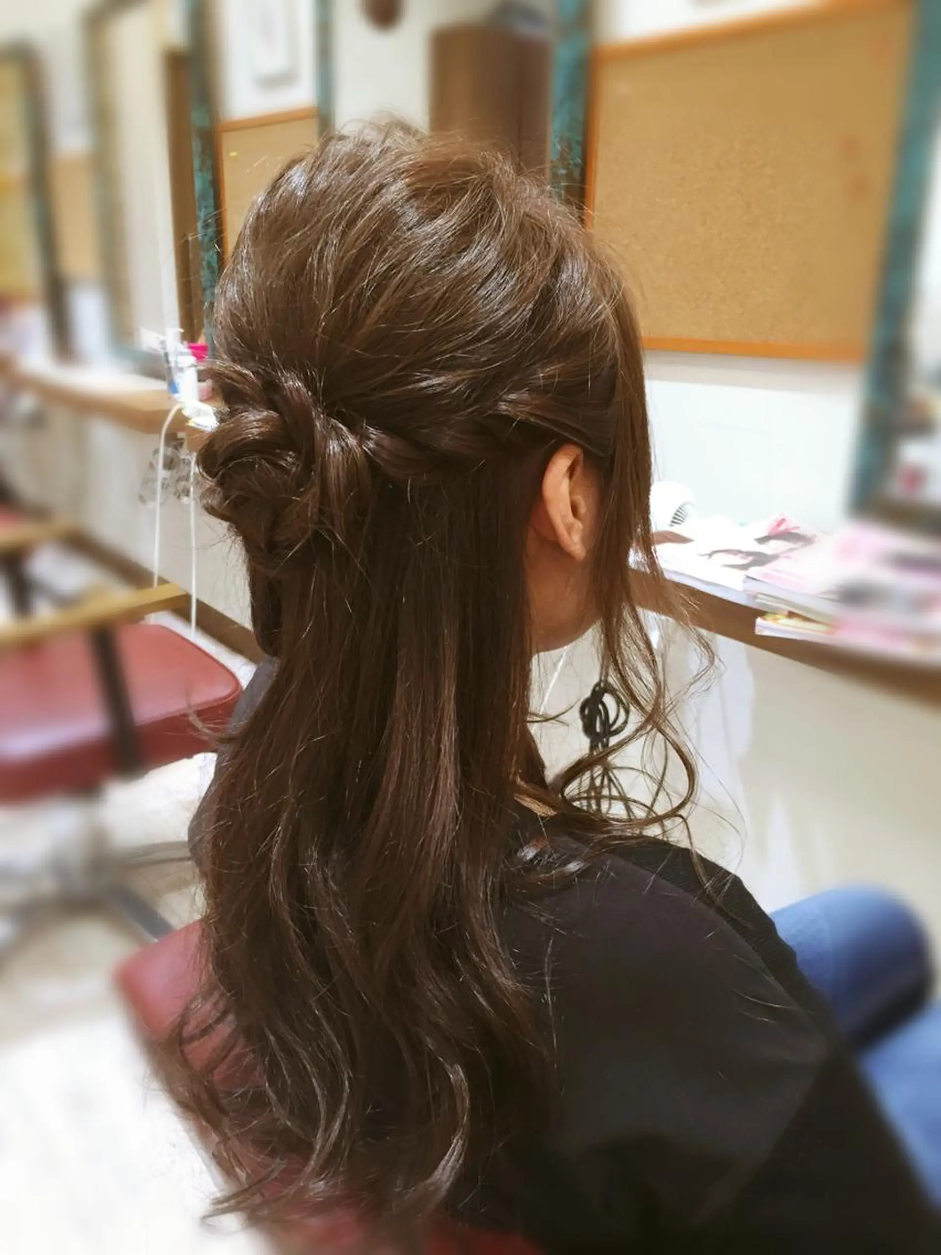 ロング ヘアアレンジ ハーフアップ 美容歴１８年以上🌈 山口のヘアスタイル