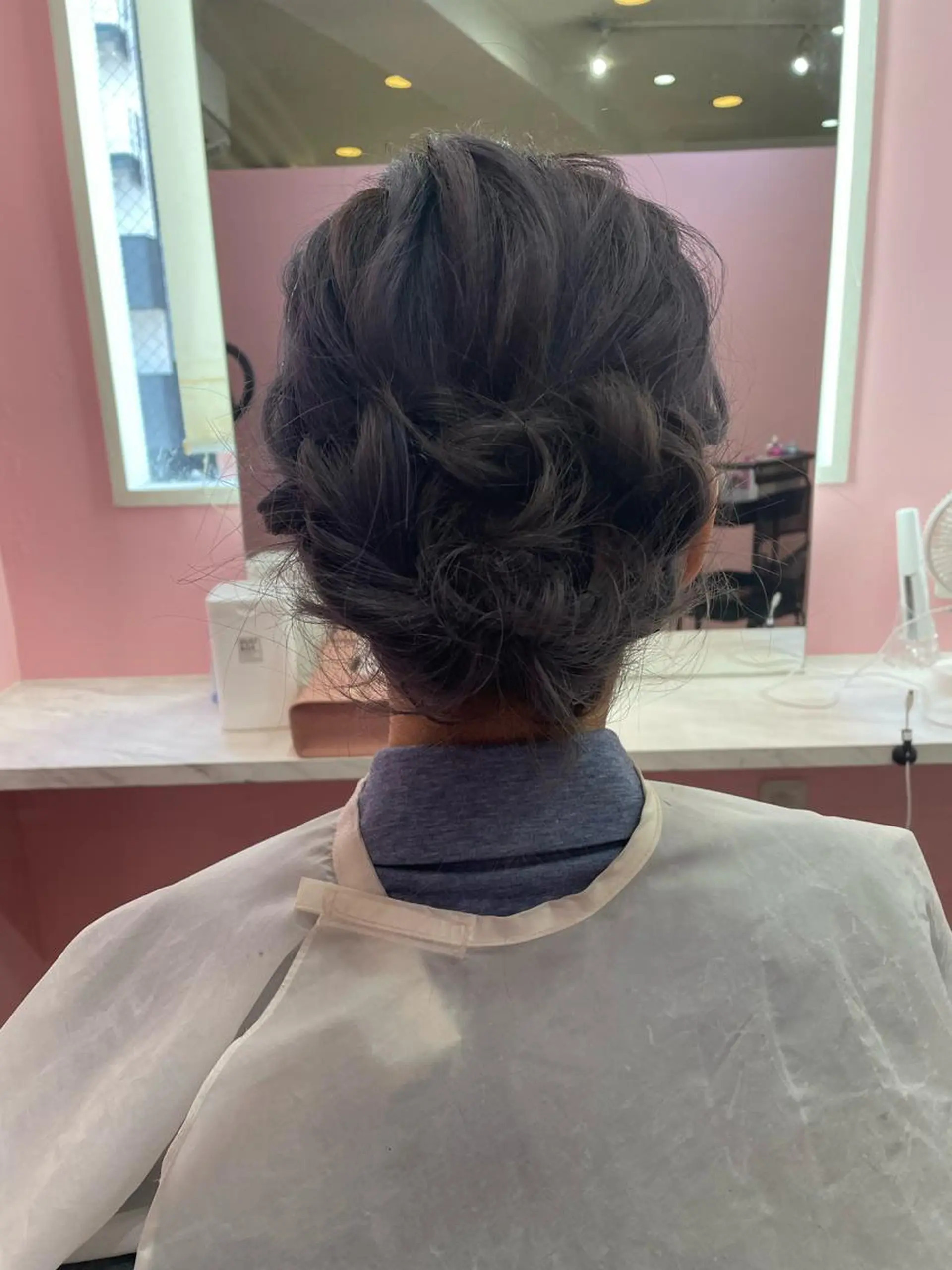 セミロング ヘアアレンジ Ria OSAKA　梅田所属・マリカ🦋韓国 ハイトーン/エクステのヘアスタイル