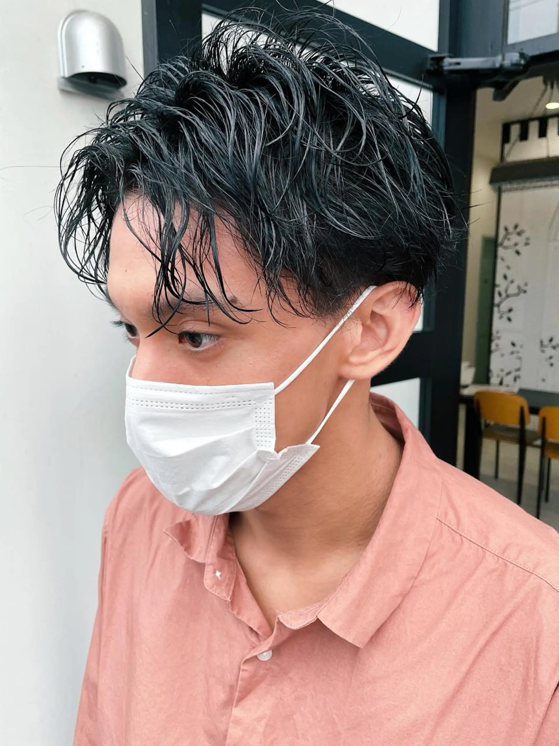 ショート パーマ メンズ カット パーマ saito .のヘアスタイル