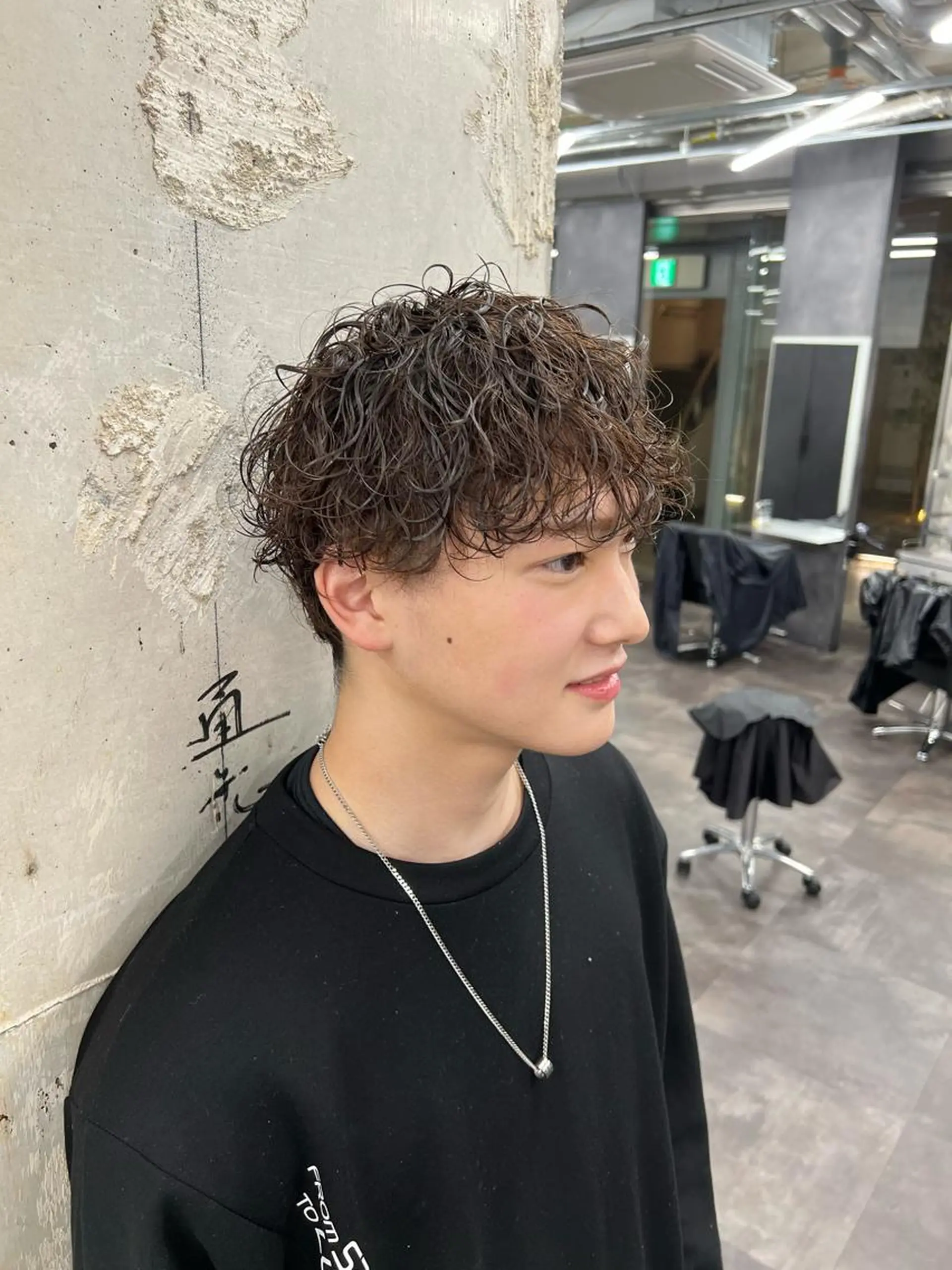 パーマ メンズ カット パーマ je suis heureuse所属・ハイライトカラー 🌀ゆい❣️のヘアスタイル