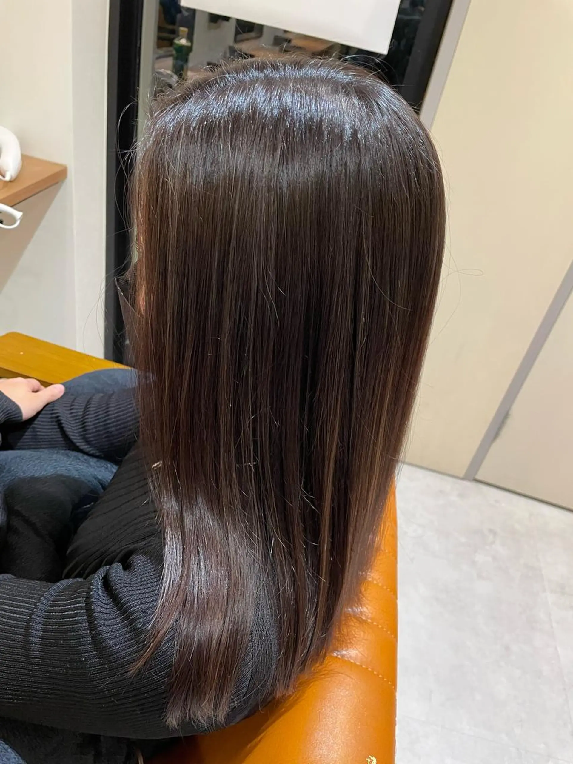 セミロング ヘアカラー 中田 サヤカのヘアスタイル
