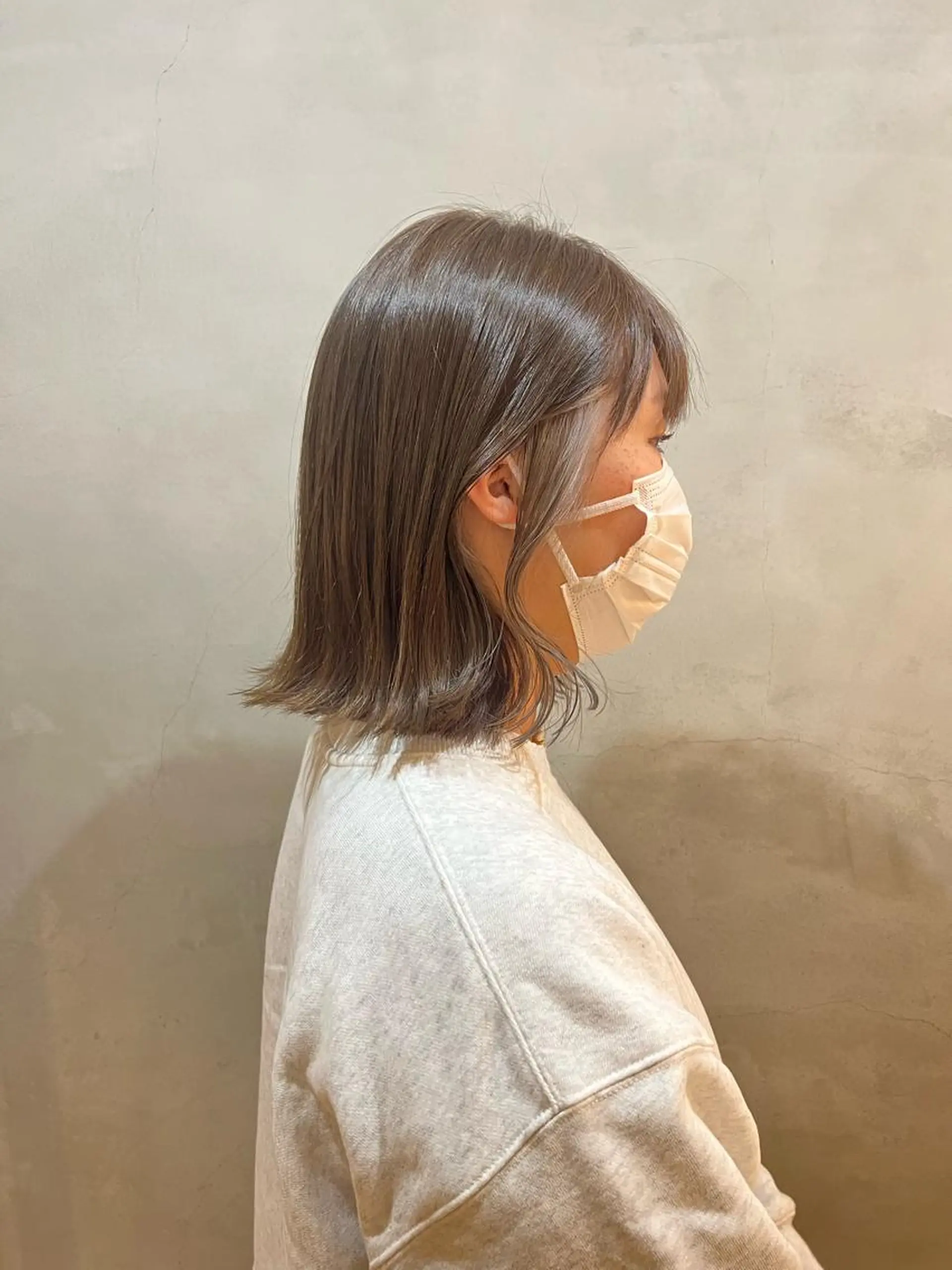 ミディアム カラー パーマ ヘアアレンジ メンズ キッズ ネイル マツエク・マツパ アイブロウ m sakiのヘアスタイル