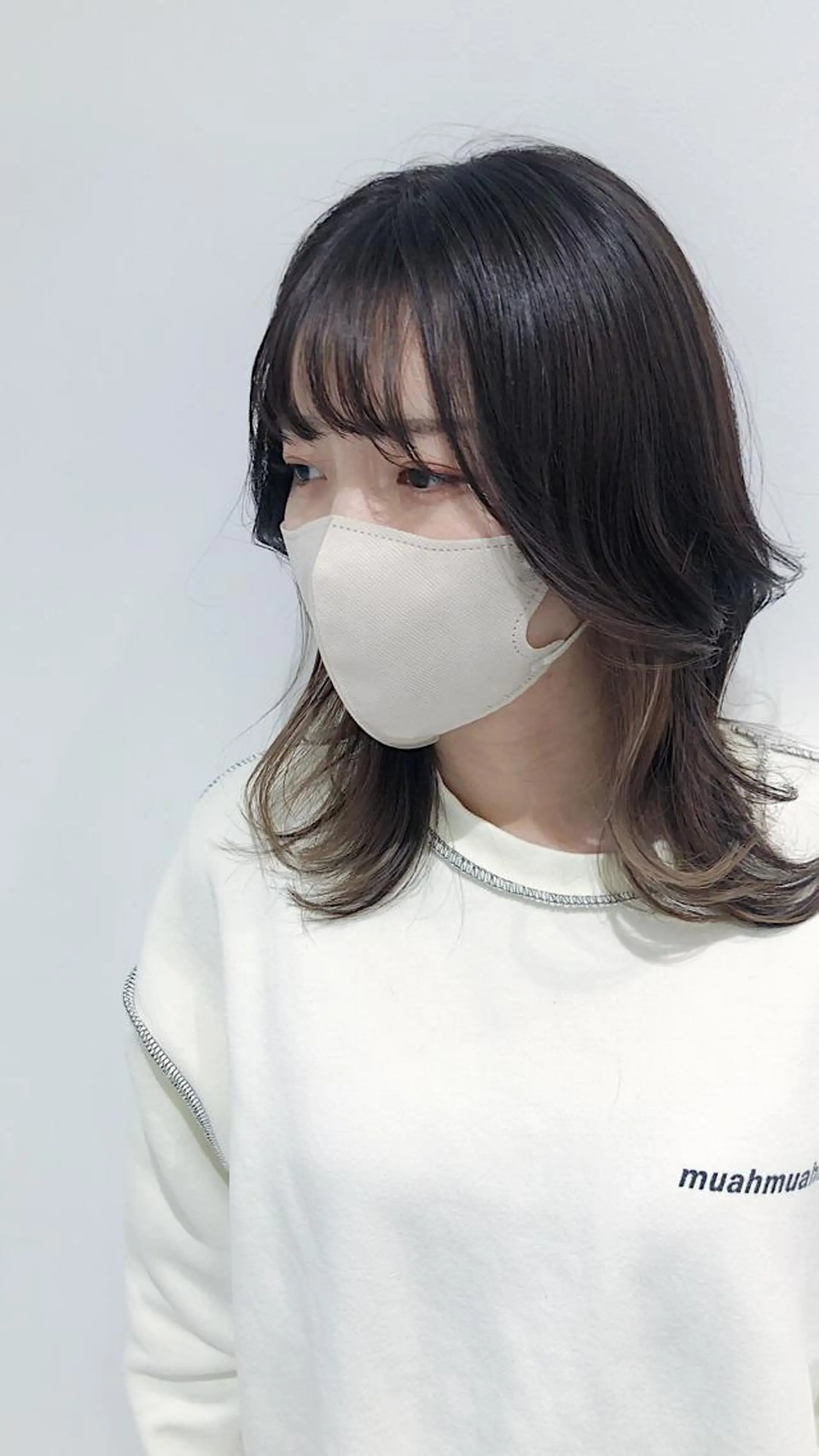 ミディアム カラー インナーカラー ウルフカット カット ヘアカラー トリートメント 髪質改善/顔まわり 石原のヘアスタイル