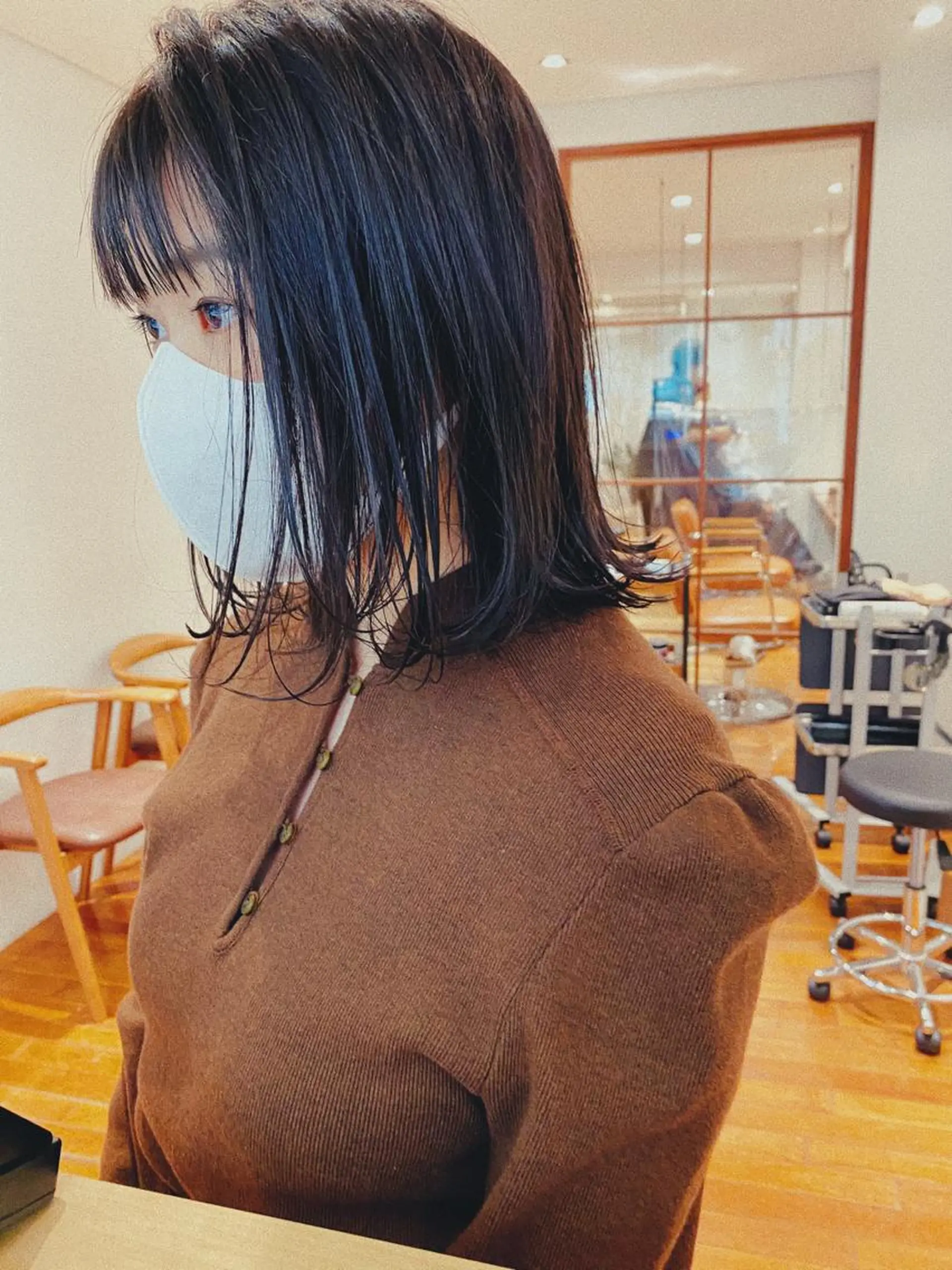 ミディアム カラー salowin三丁目所属・🟩くすみベージュ/ ショート/ボブ/大司のヘアスタイル