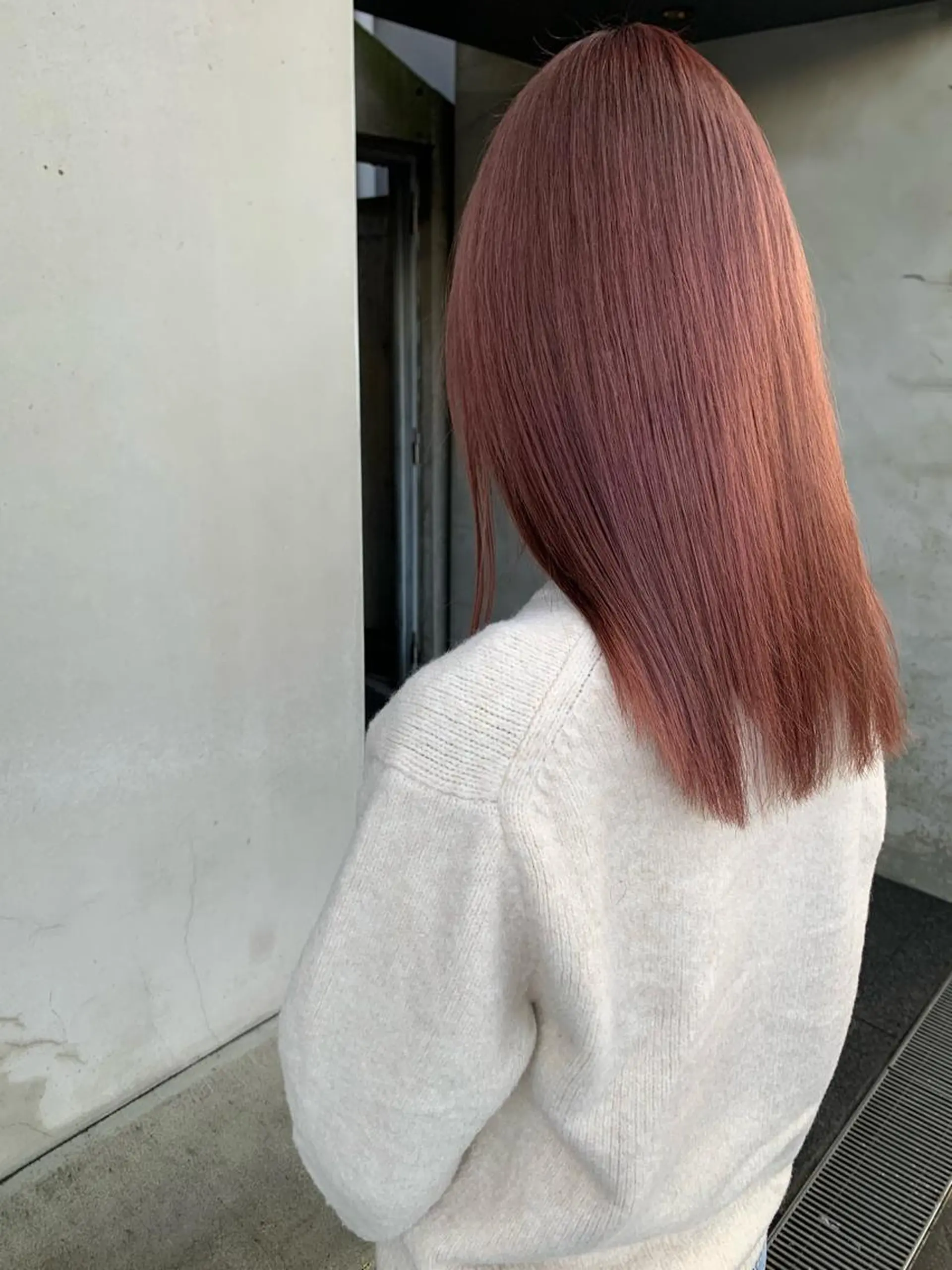 セミロング カラー ヘアカラー ブリーチ/アレンジ 天満/chihiroのヘアスタイル