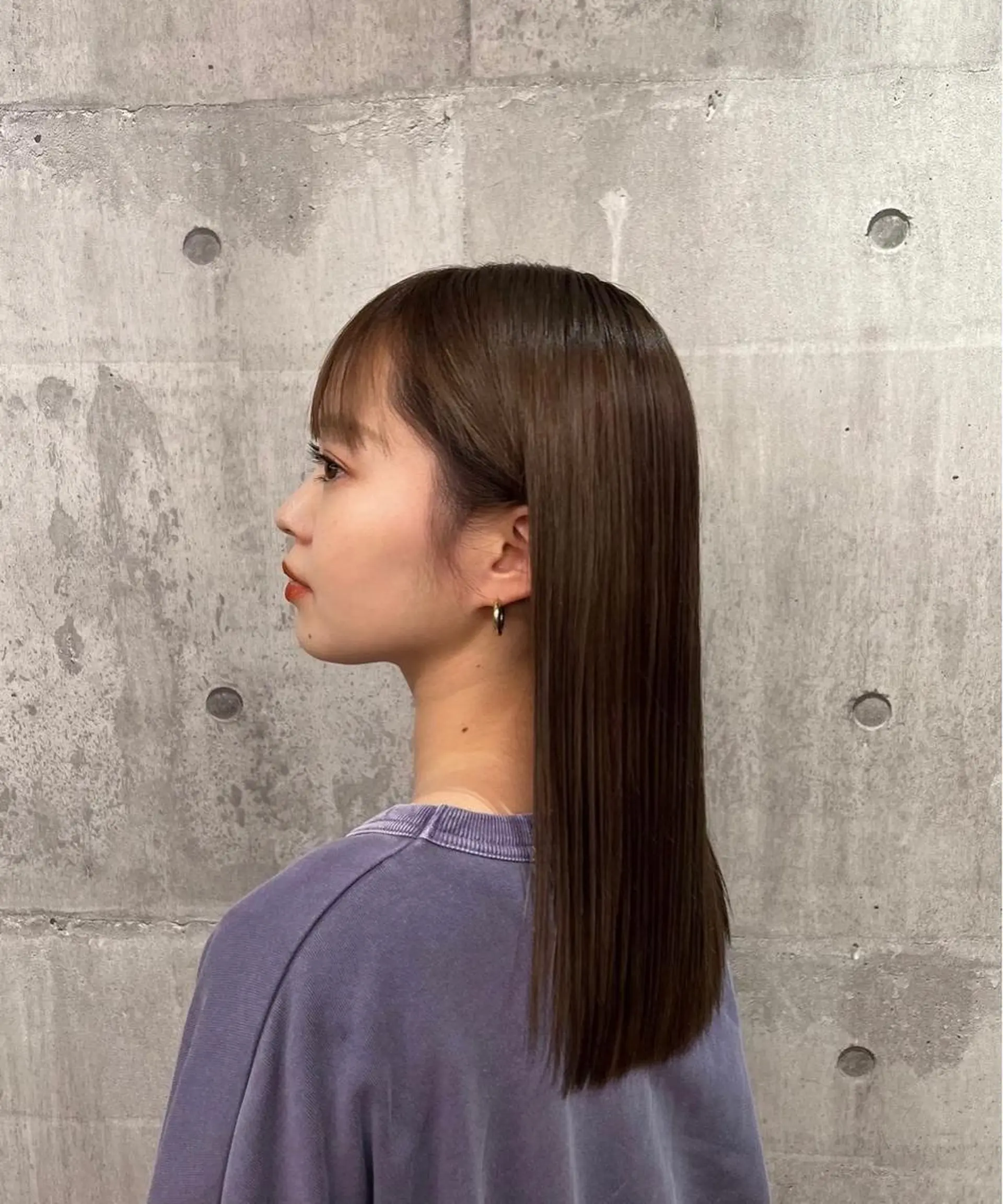 ロング カラー 田川 弥空のヘアスタイル