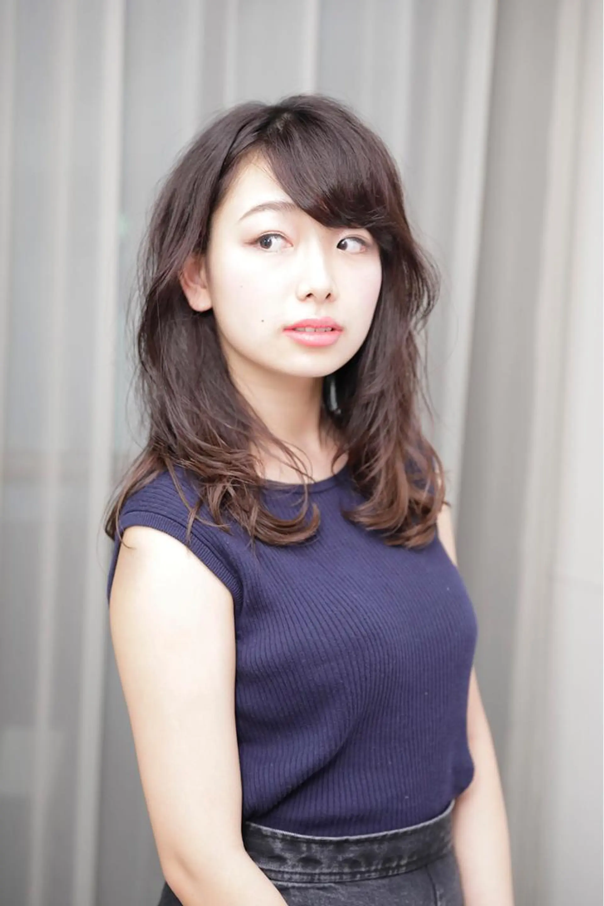 セミロング カラー ヘアアレンジ 髪質改善 川島　広大のヘアスタイル