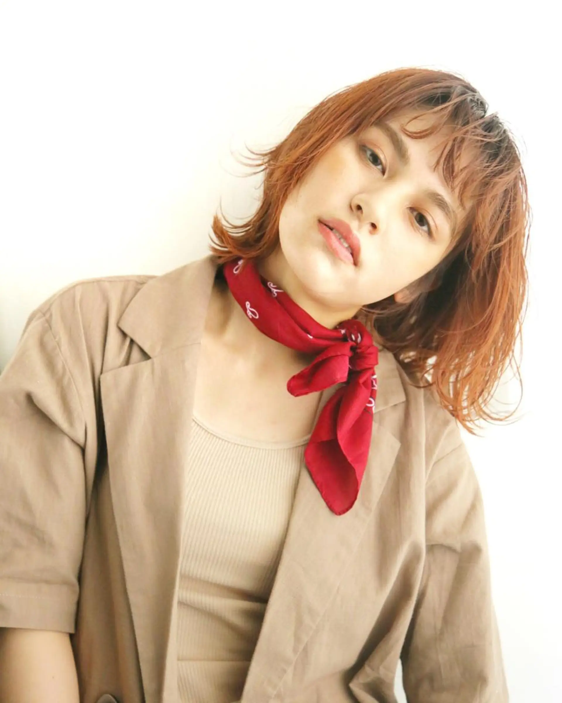 ミディアム ショート・ボブ ・ウルフ✂︎IMAIのヘアスタイル