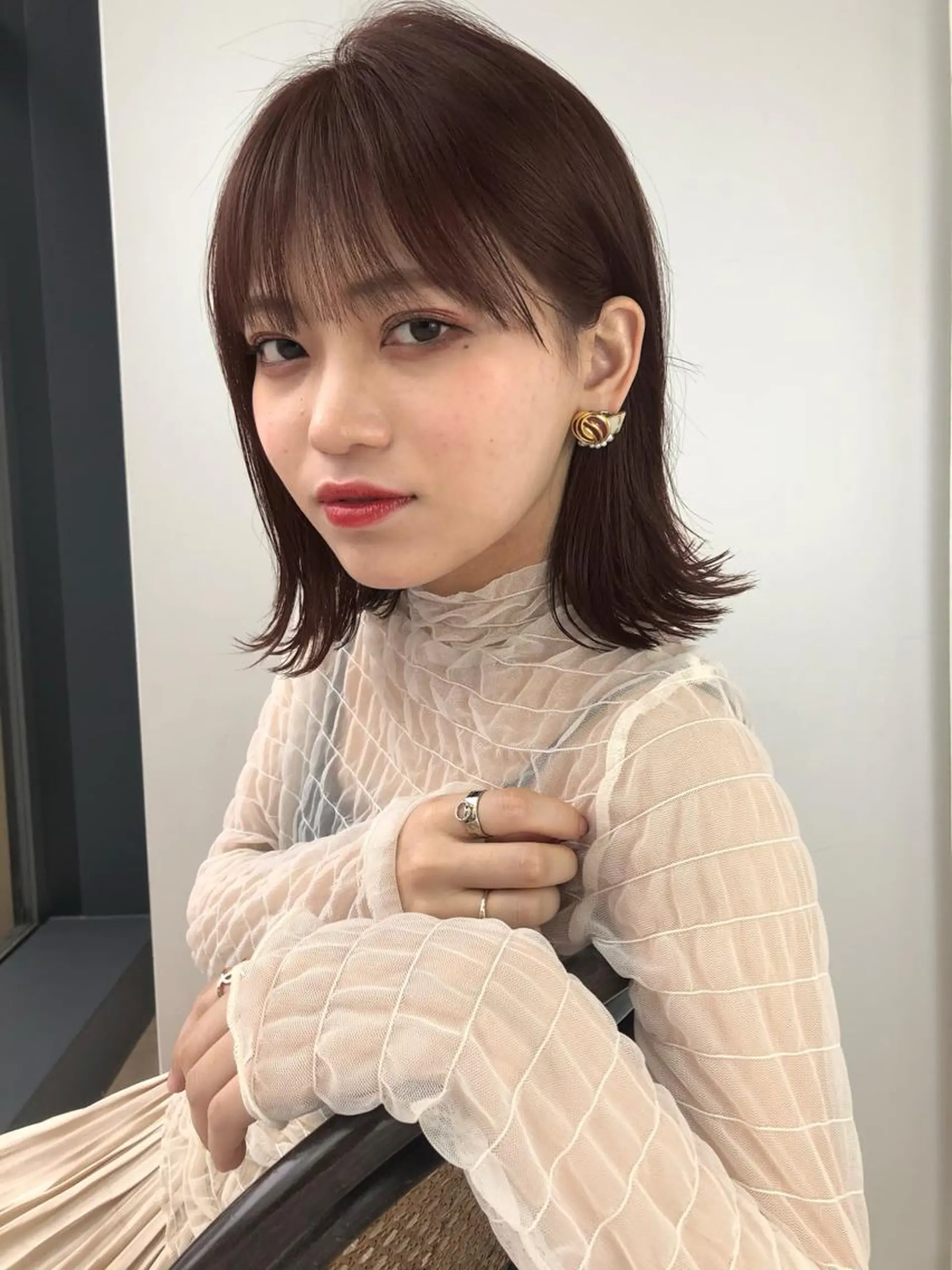 ミディアム カラー 美髪矯正/ 伊藤 更のヘアスタイル