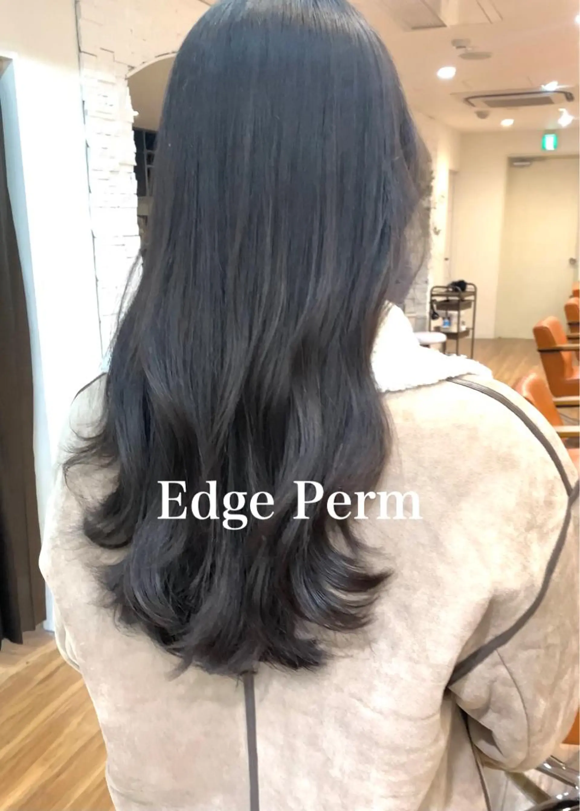 セミロング パーマ セミロングパーマ 髪質改善 カット パーマ 古沢 新のヘアスタイル
