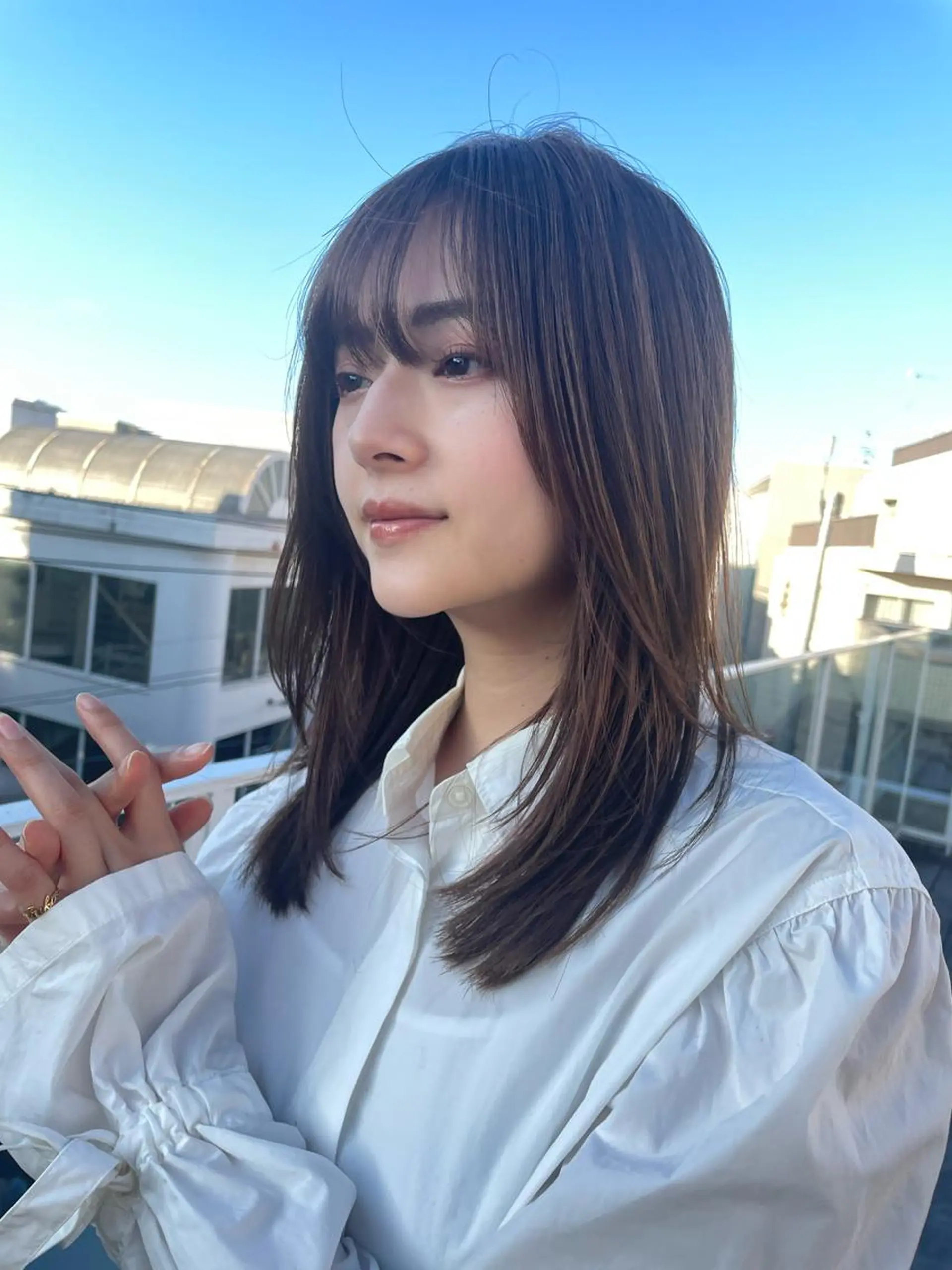 ミディアム キッズ 韓国風ヘア レイヤーカット カット トリートメント KURO/ズボラでも できる韓国ヘアのヘアスタイル