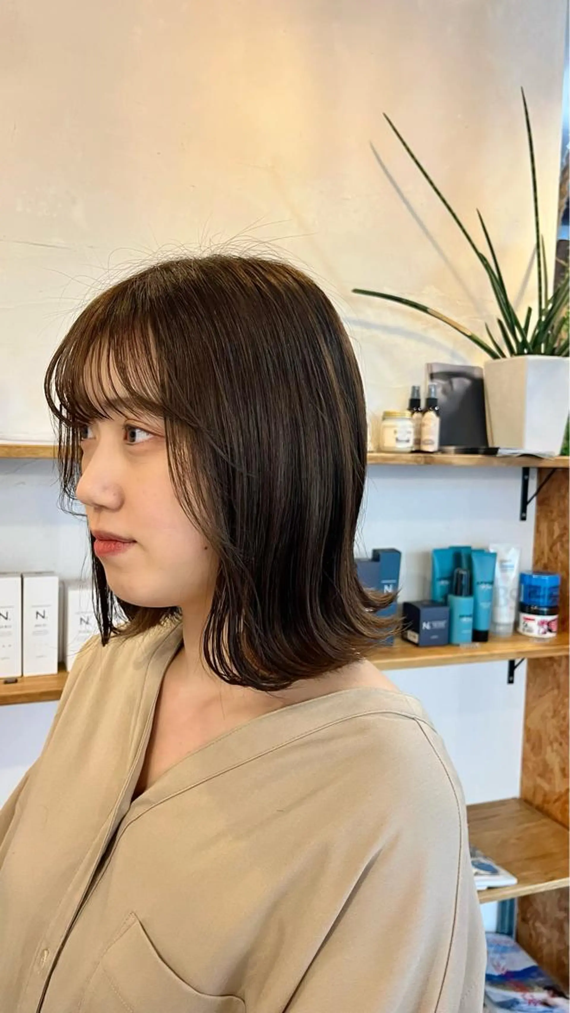 ミディアム カラー カット ヘアカラー トリートメント reika 🩰のヘアスタイル