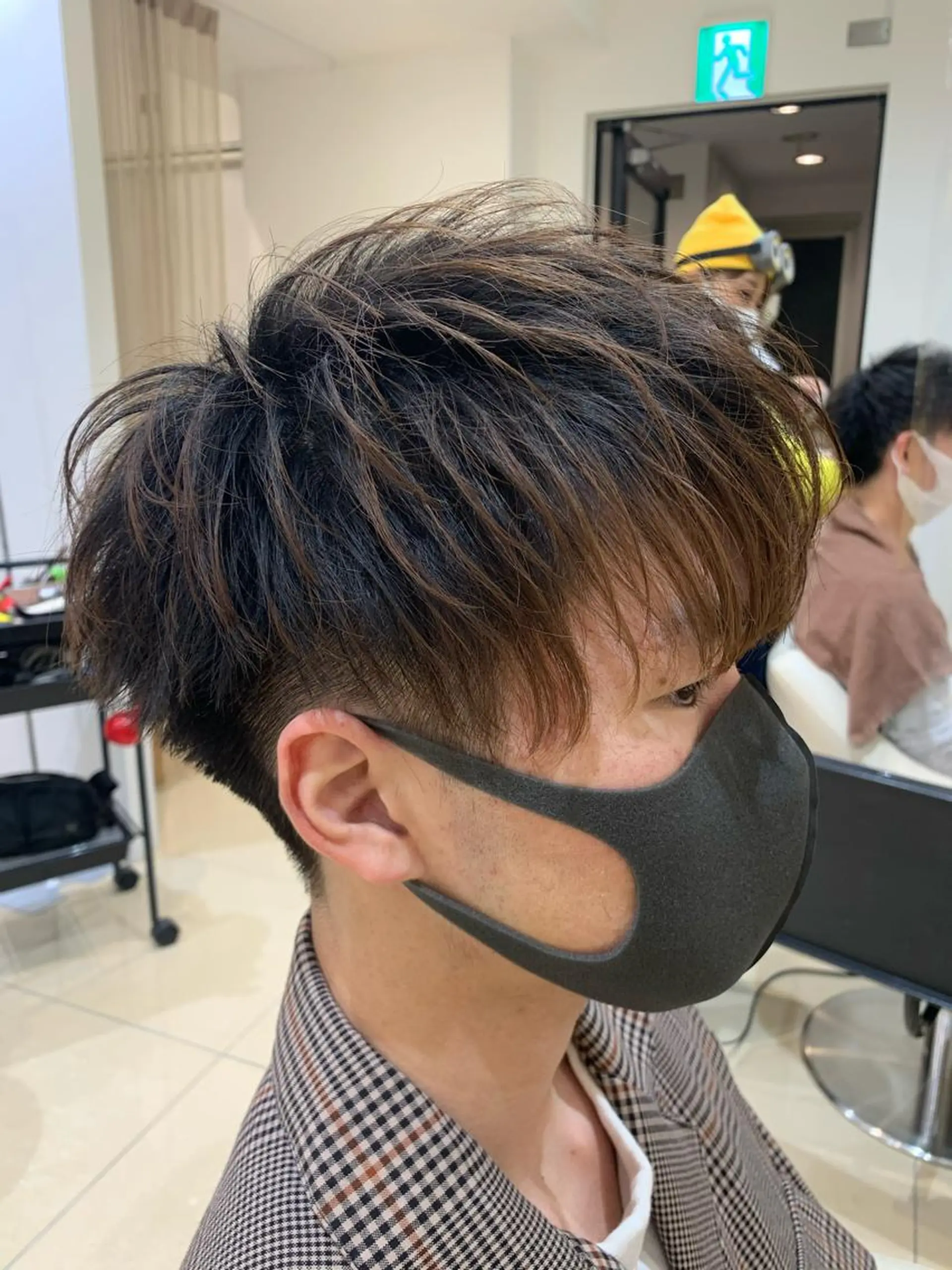 ショート ヘアアレンジ メンズ マッシュ カット IwAsh中山所属・✂︎中山ブリーチ・ パーマ✂︎露木智也のヘアスタイル