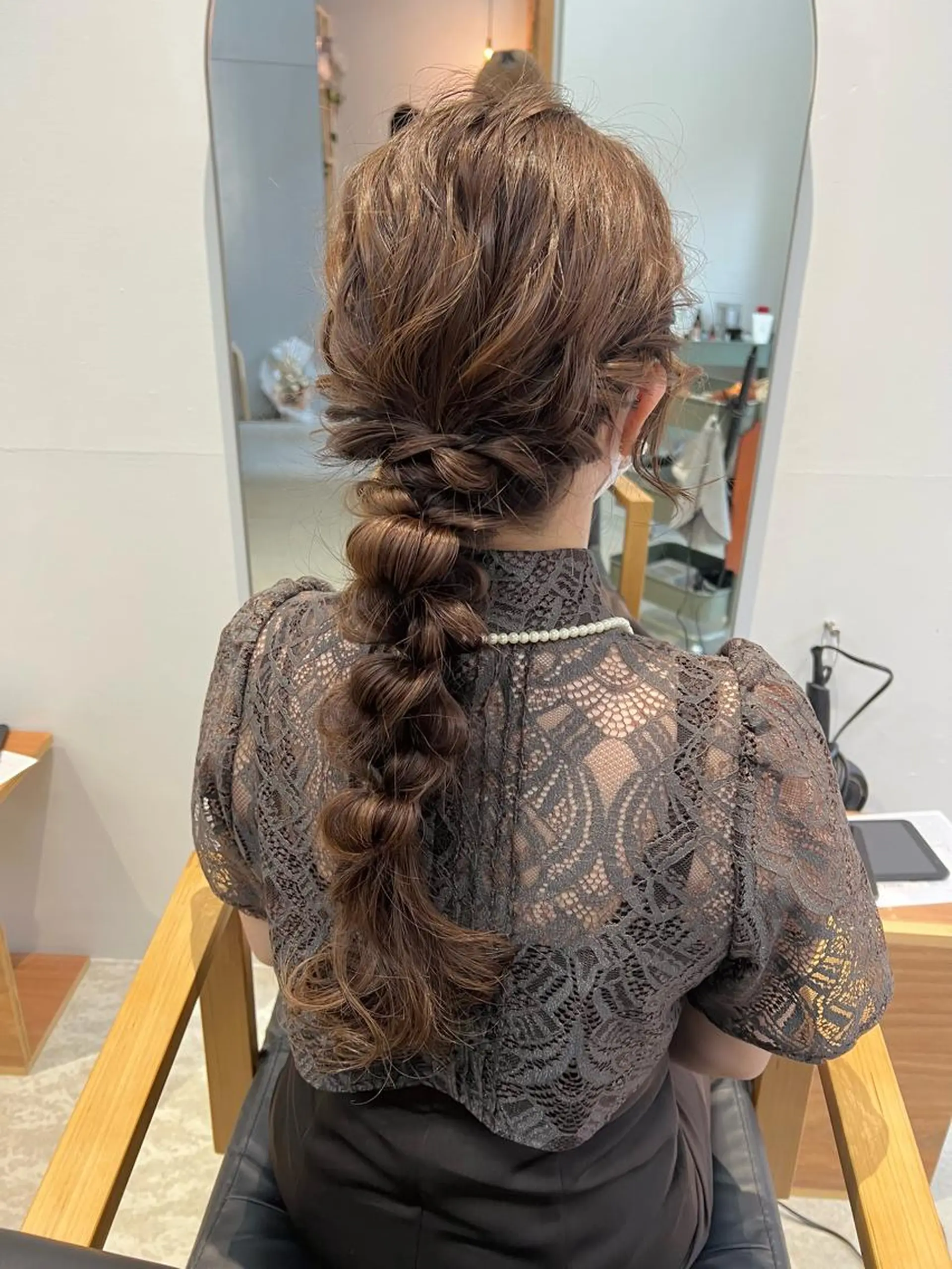 ロング ヘアアレンジ ヘアセット le'a所属・谷町/Le'a /竹原しおなのヘアスタイル