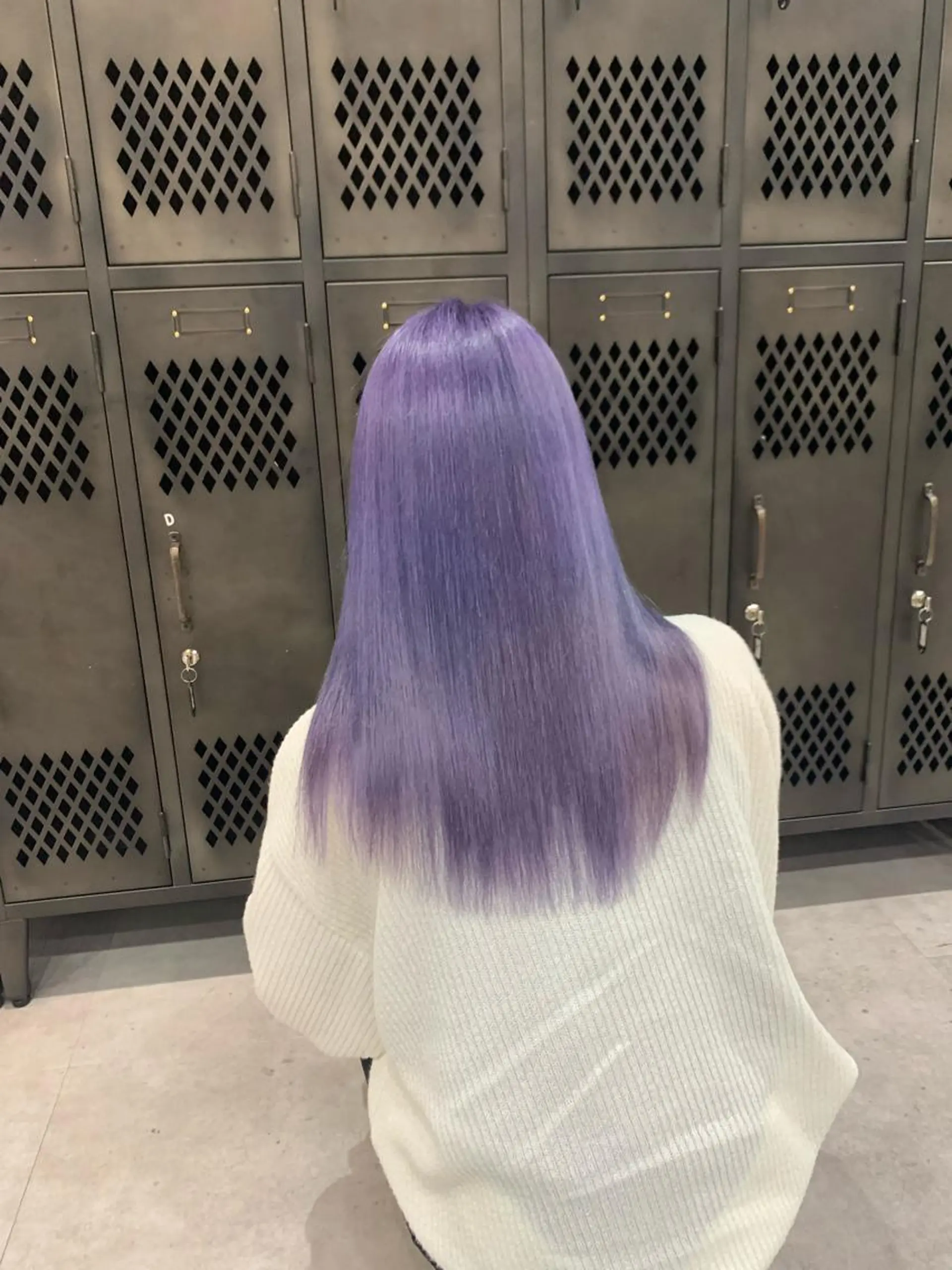 ロング カラー ラベンダーカラー 牧内 拓のヘアスタイル