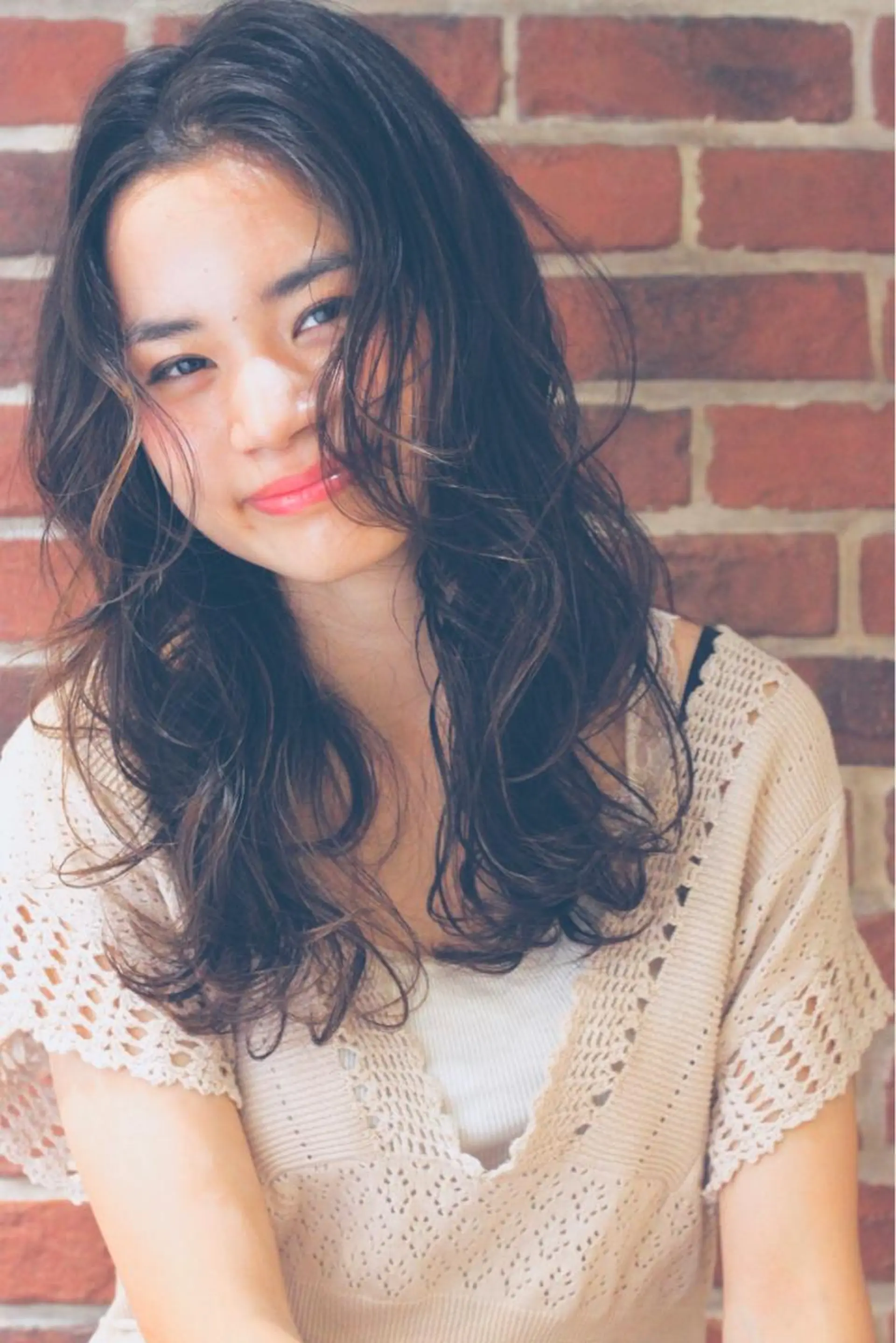 セミロング さかい なつみのヘアスタイル