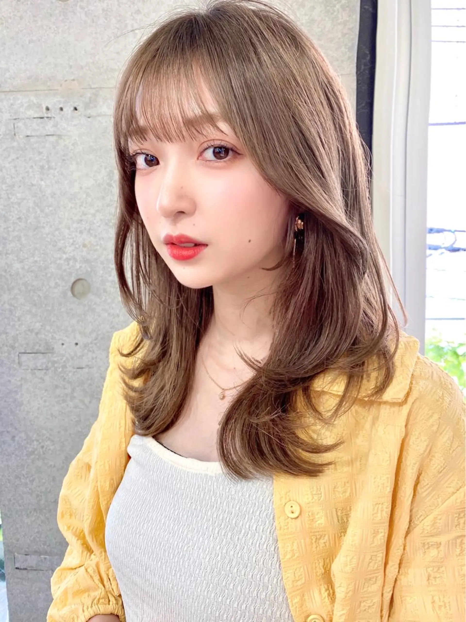 ミディアム カラー 似合わせレイヤー 🇰🇷荒木洋文のヘアスタイル