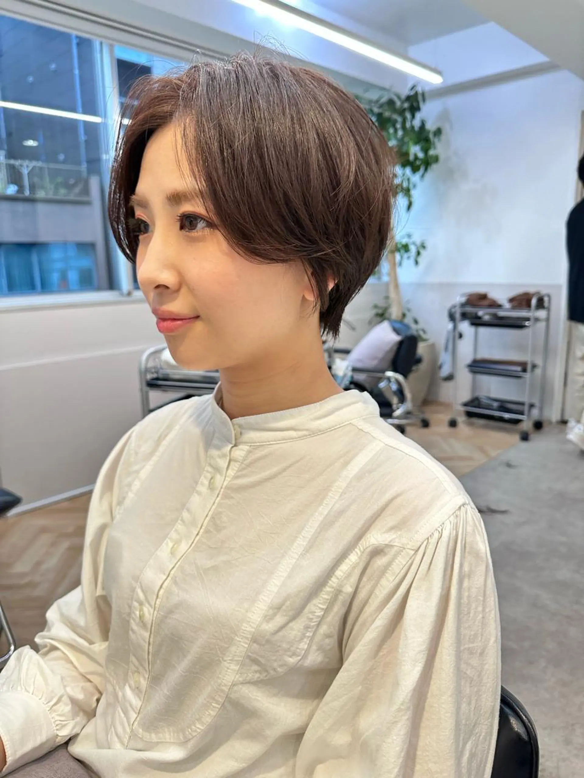 ショート カラー 山下夕月 ショート🫧ボブのヘアスタイル