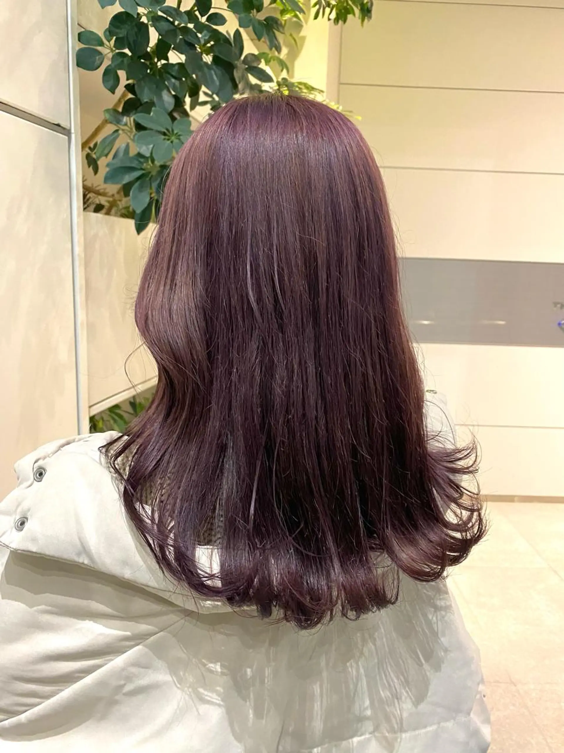 ロング ピンクラベンダー ヘアカラー トリートメント くさかみさき🌼暖色 /韓国風/オタク🌼のヘアスタイル