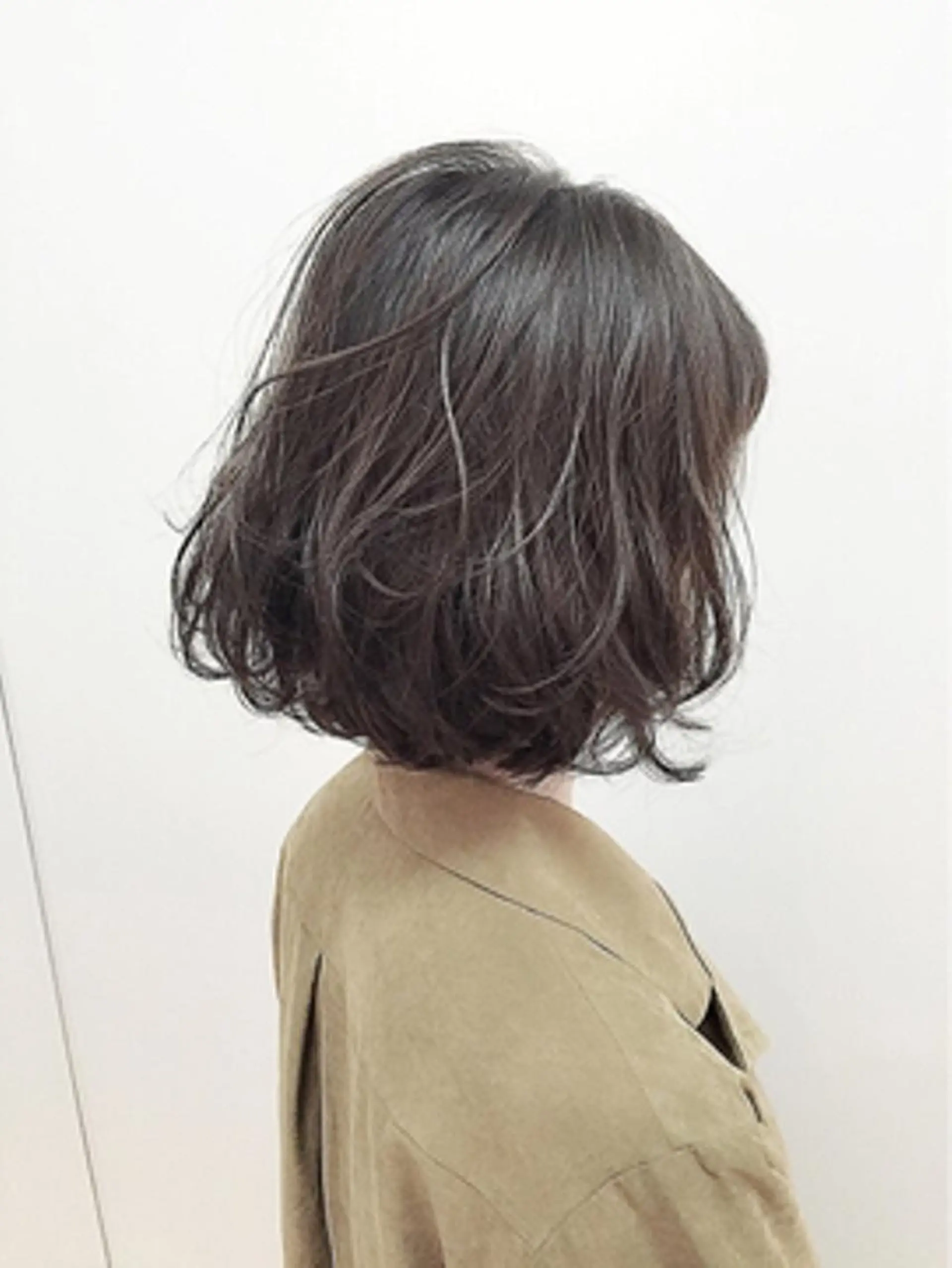 ミディアム カット パーマ トリートメント 髪質改善サロン 福田昌子のヘアスタイル