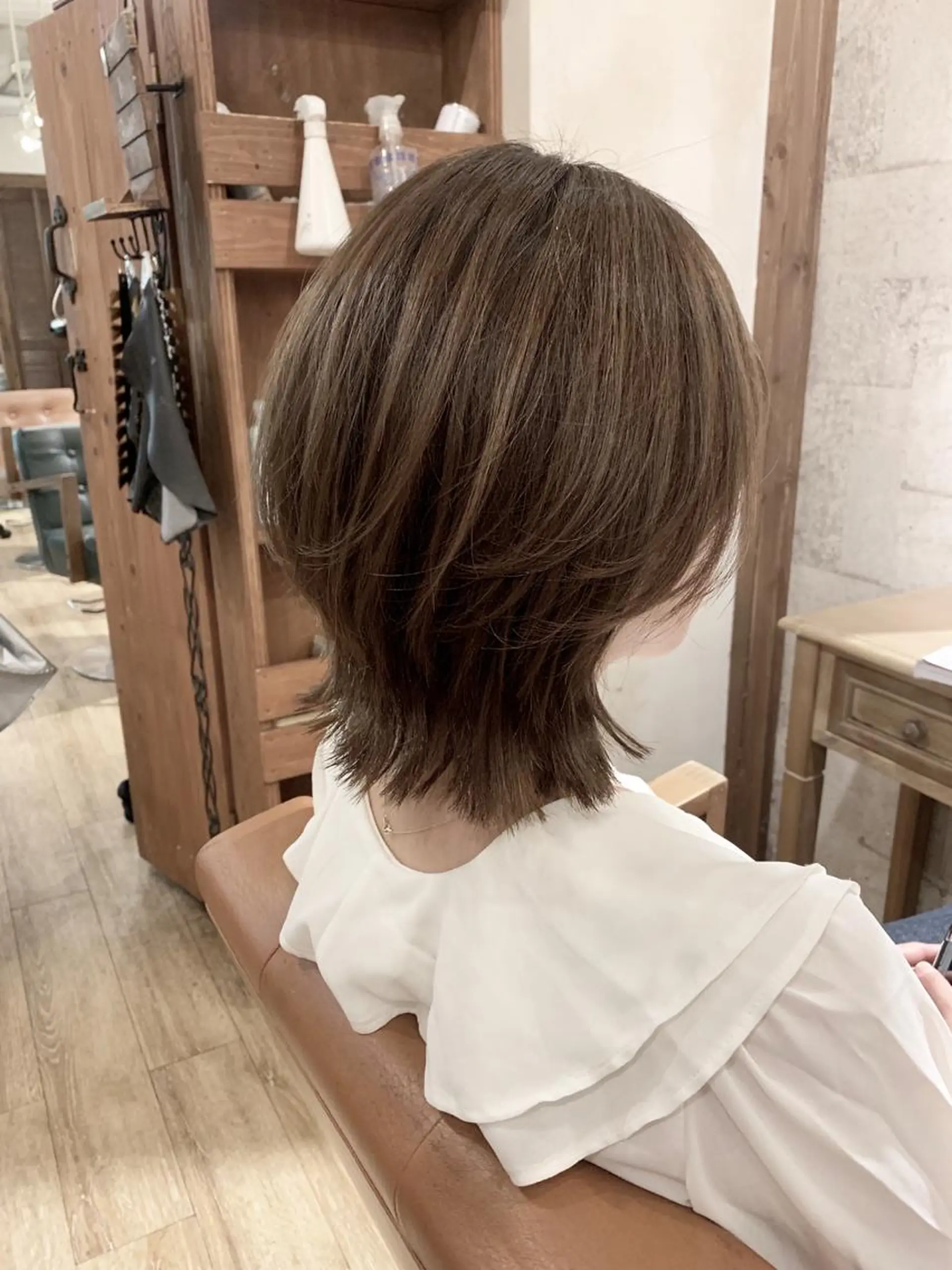 ショート カラー アッシュ ベージュカラー ハイライトカラー ハイライト レイヤーカット カット ヘアカラー SALOWIN(サロウィン)広島並木通り所属・田村和範/似合わせ カラー/縮毛矯正のヘアスタイル