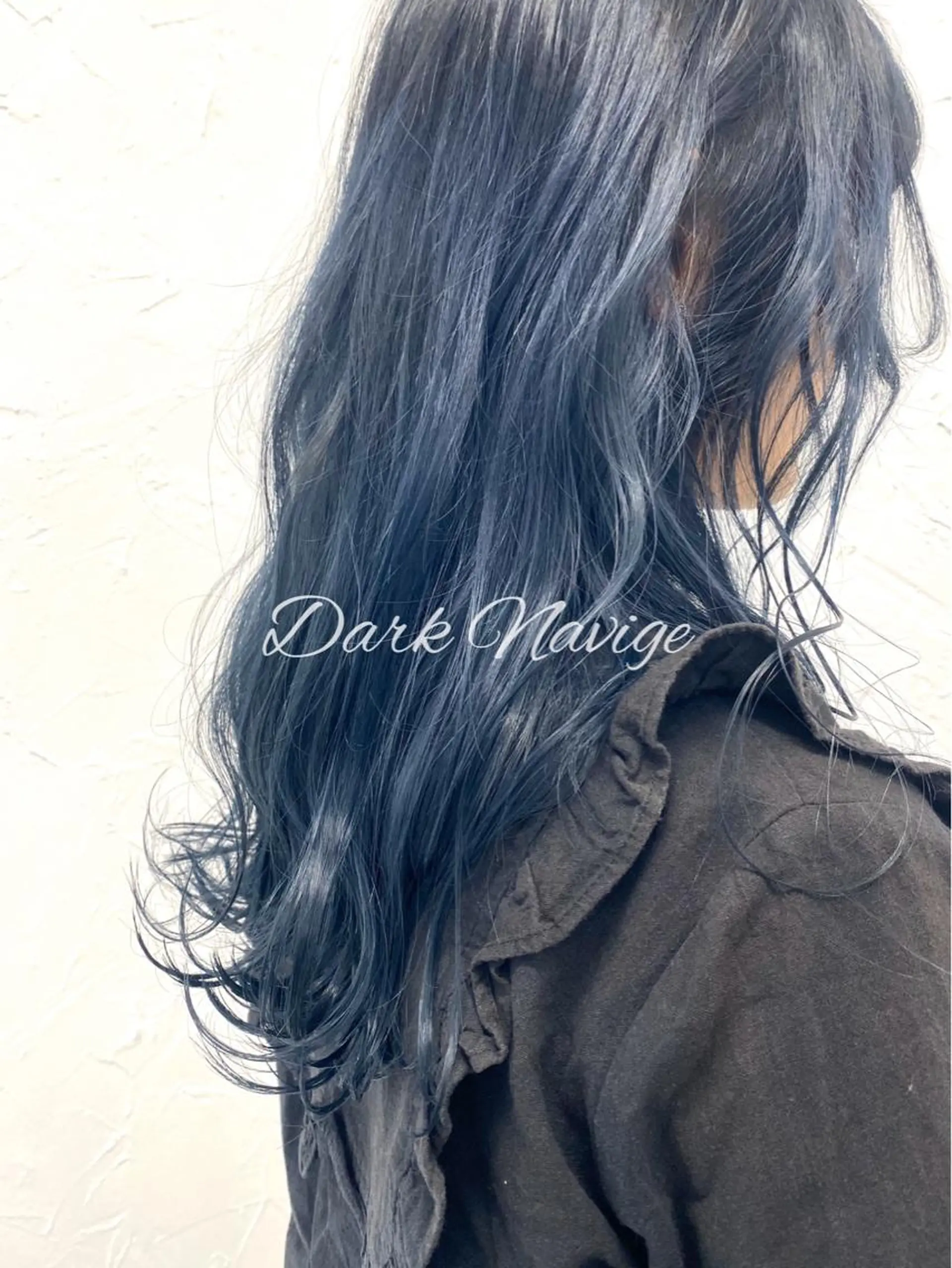 セミロング カラー バレイヤージュ ミストバング ベージュカラー 黒髪 ブリーチ ブルーカラー 🌈SOUTOMEのヘアスタイル