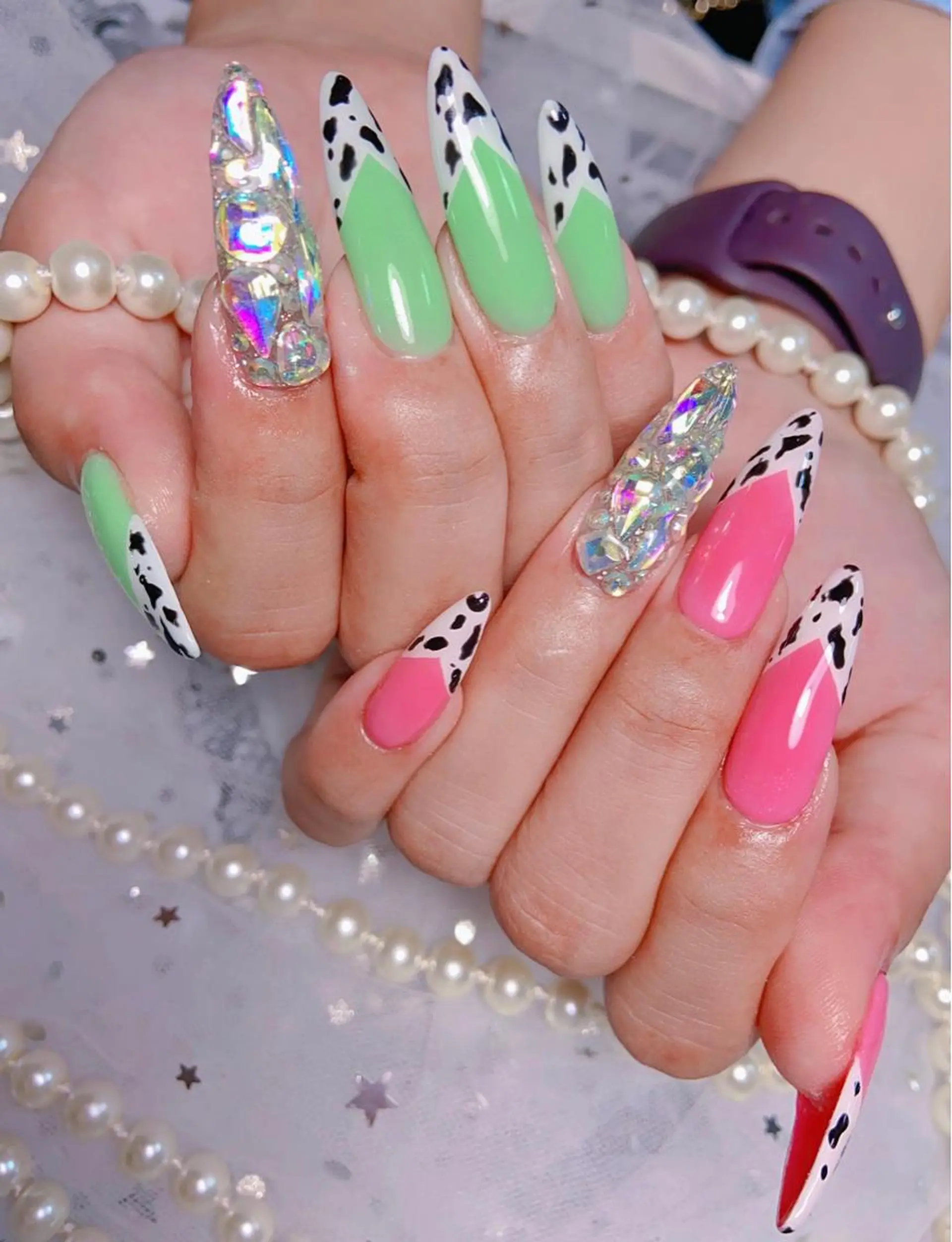 ネイル オーロラネイル チークネイル 長さ出し フレンチネイル ジェルネイル MUSES  NAIL  SALON所属・MUSES ネイルのネイルデザイン