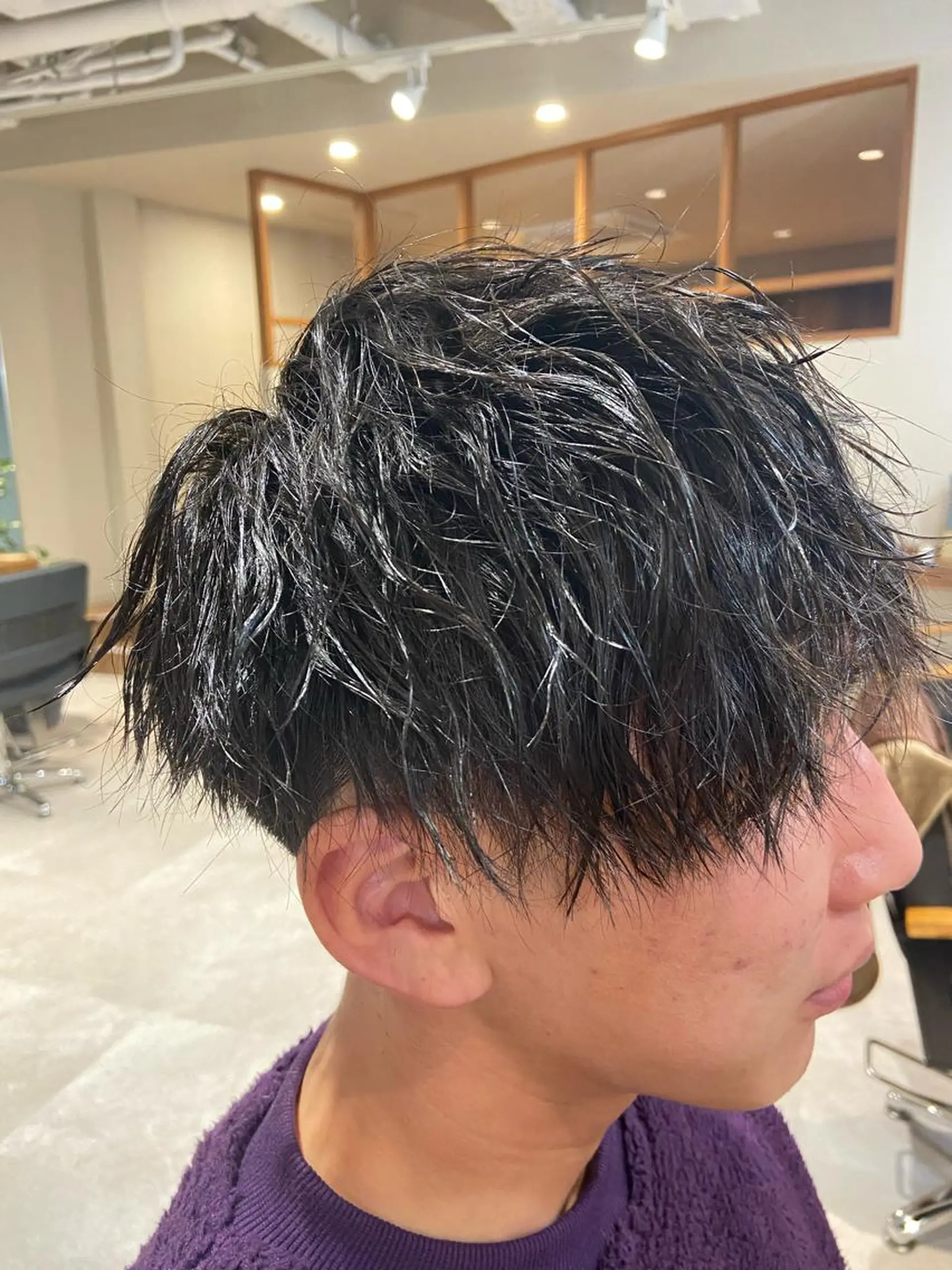 パーマ メンズ カット パーマ トリートメント EIGHT奥野 心太のヘアスタイル