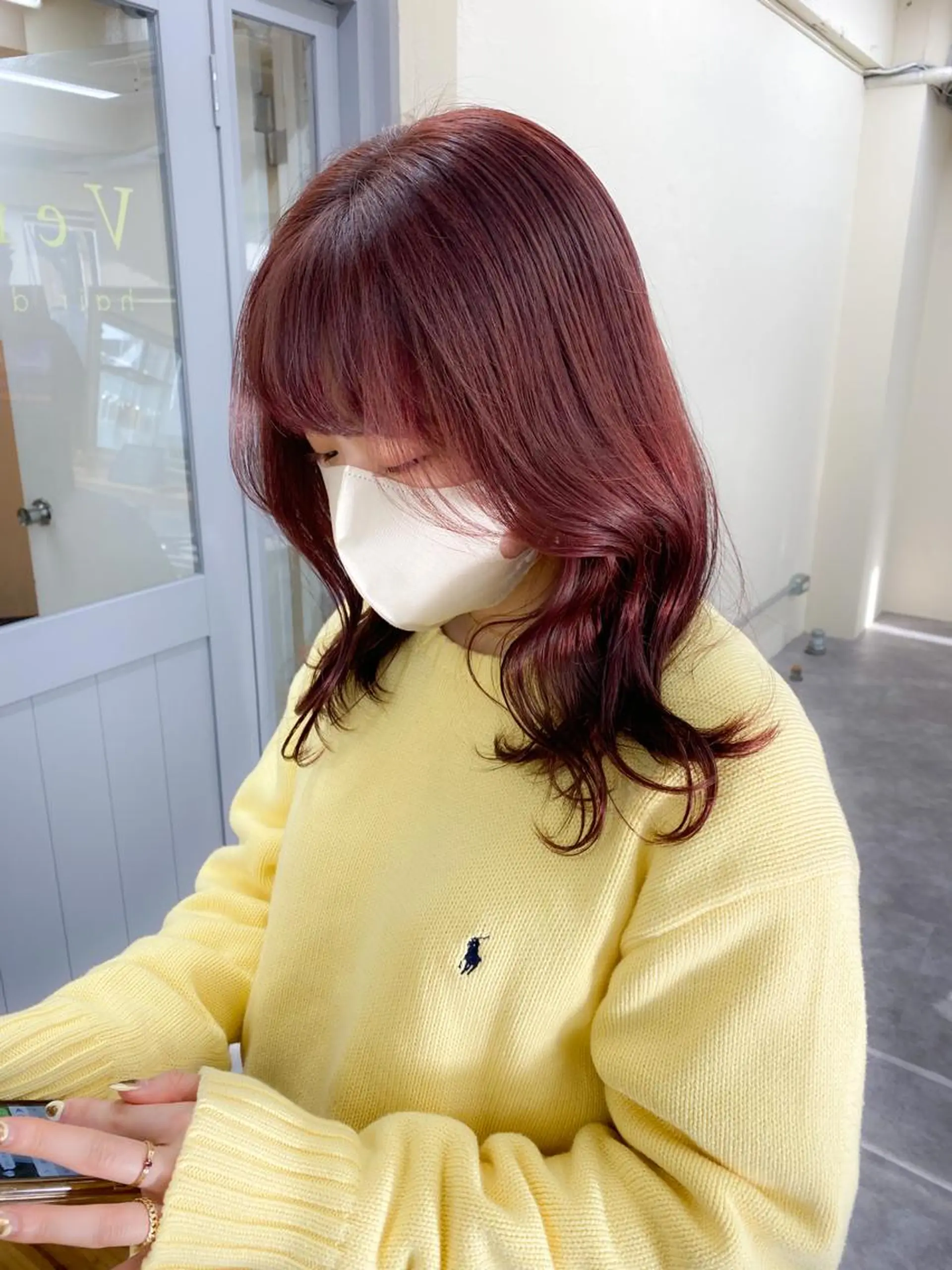ミディアム カラー ヘアカラー レイヤー暖色カラー 池袋Yamamotoのヘアスタイル