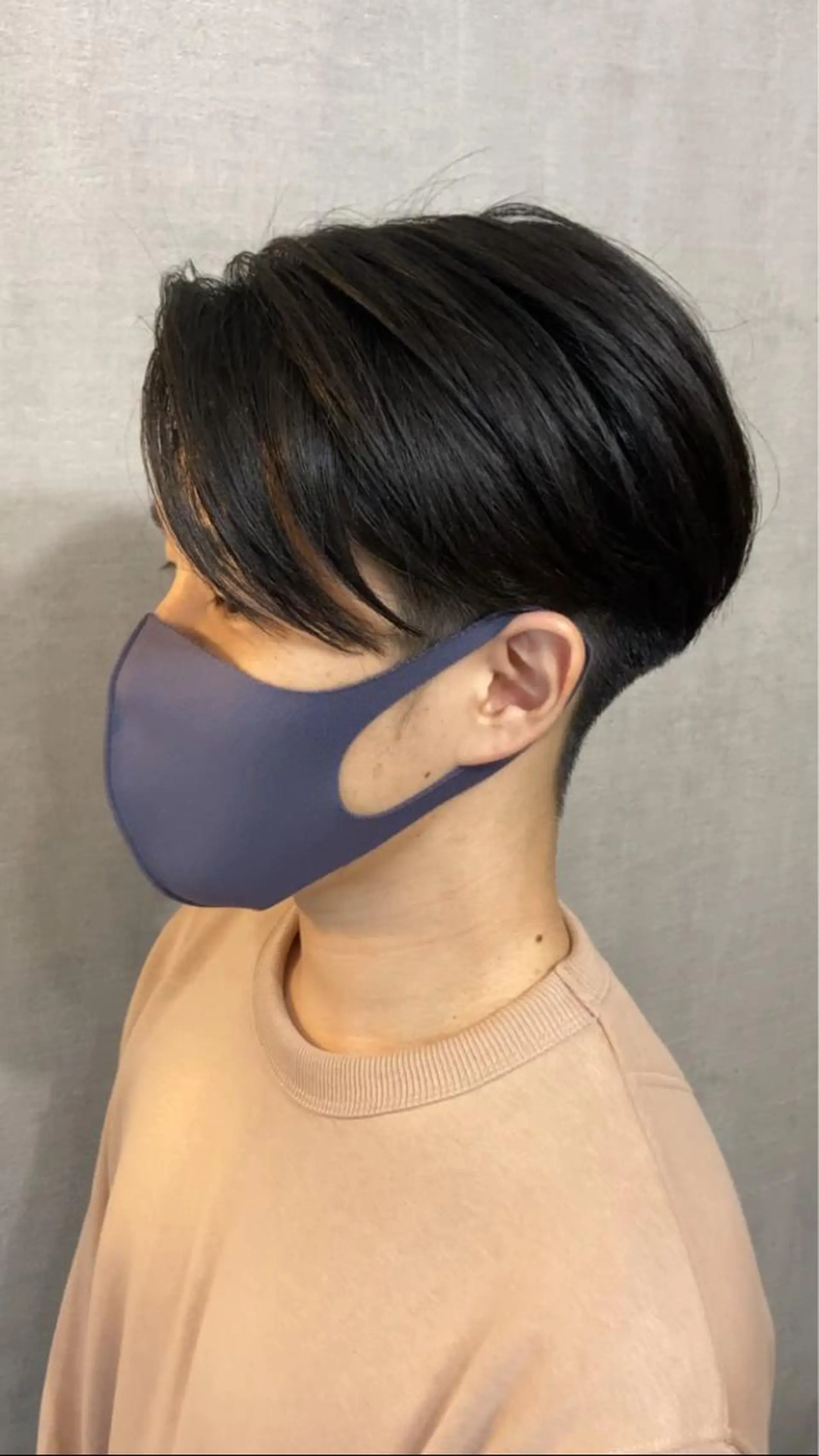 ショート メンズ センターパート カット AUTHENTIC private mens hair salon所属・完全個室マンツーマン メンズサロン草野貴樹のヘアスタイル