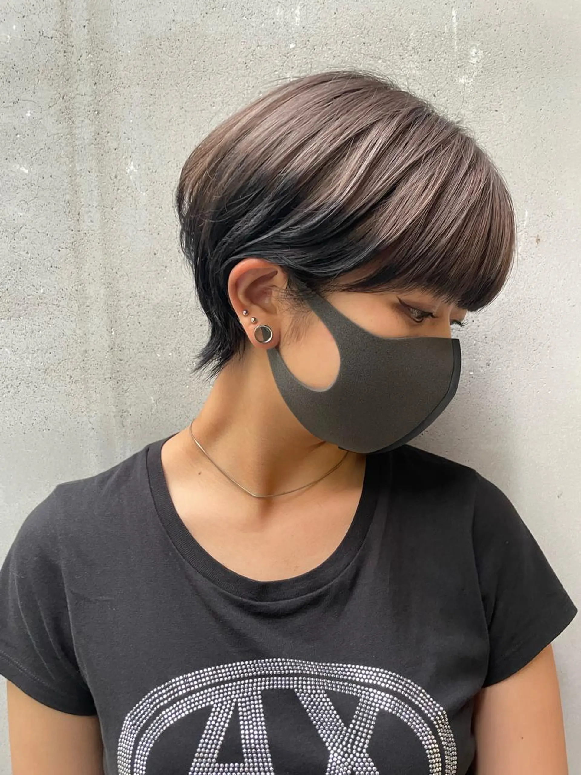 ショート カラー ヘアカラー 京都美容師 塩のヘアスタイル