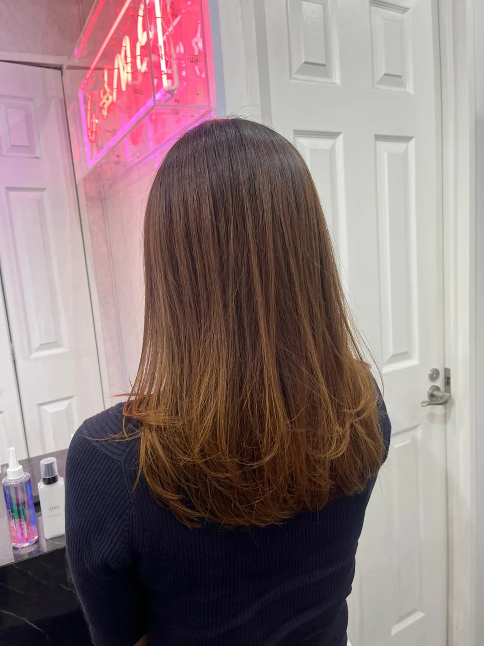 ミディアム ♱地雷カラー♱ウルフ ♱ 藍衣 ♱のヘアスタイル