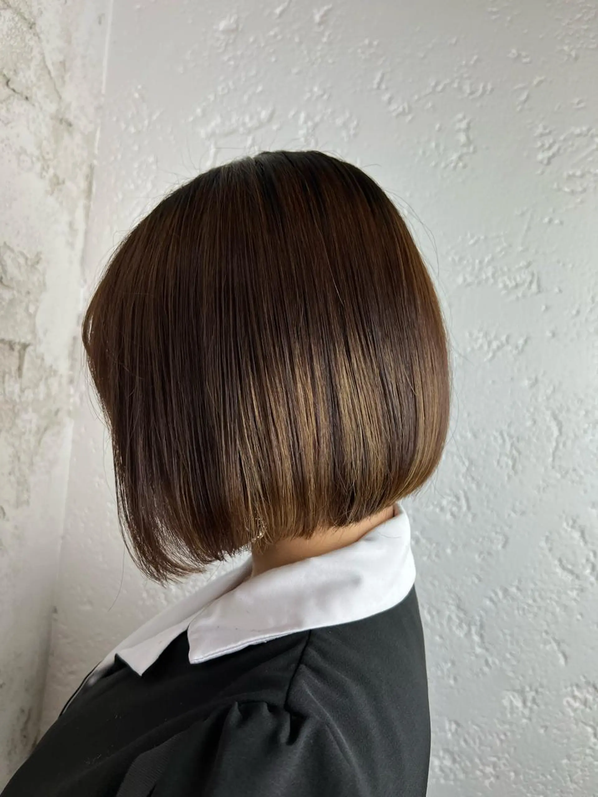 ミディアム ボブ カット ヘアカラー トリートメント ヘアセット 🏝メンズカット特化 赤羽🏝SHOのヘアスタイル